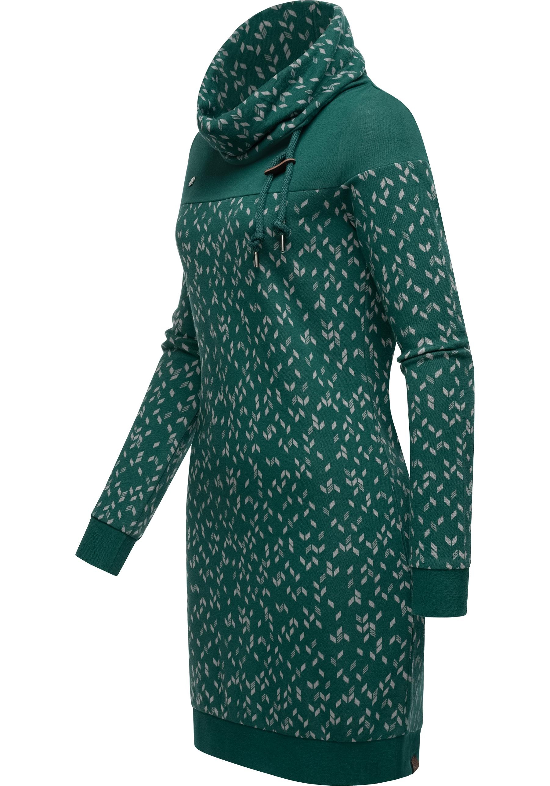 Ragwear Sweatkleid »Chloe Dress«, stylisches Langarmkleid mit Ethnomuster