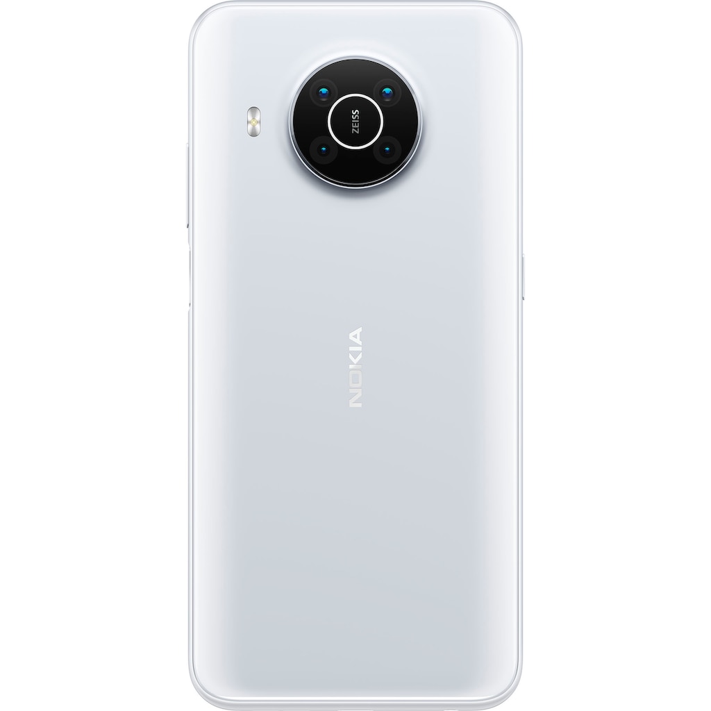 Nokia Smartphone »X10,4+128 GB, Dual SIM«, snow, 16,94 cm/6,67 Zoll, 128 GB Speicherplatz, 48 MP Kamera, 3 Jahre Herstellergarantie