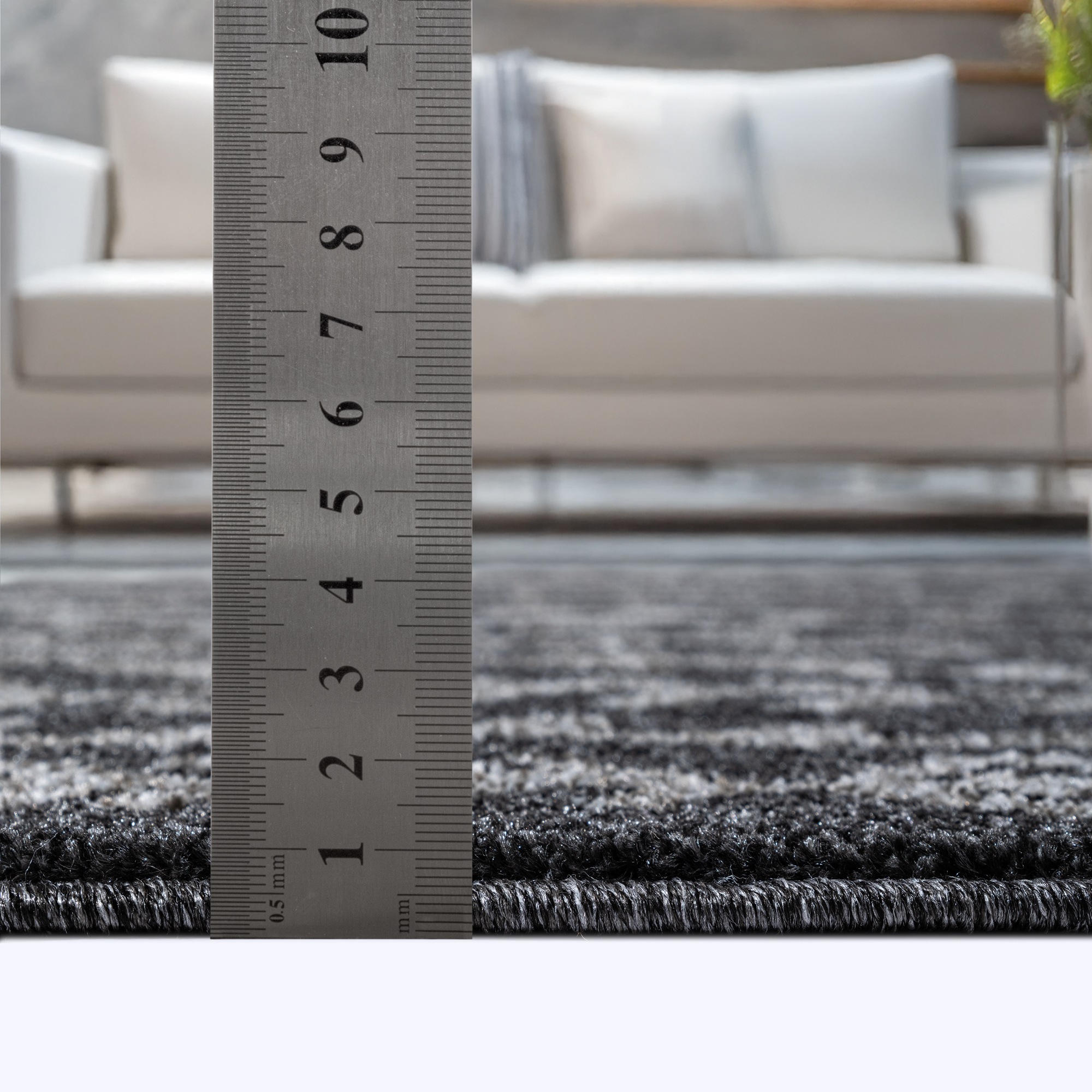Teppich SANAT "Boho 8204", schwarz, B:80cm H:10mm L:200cm, Kunstfaser, Teppiche, Teppich, Kurzflor, robust, Boho, Scandic, für Fussbodenheizung geeignet 3