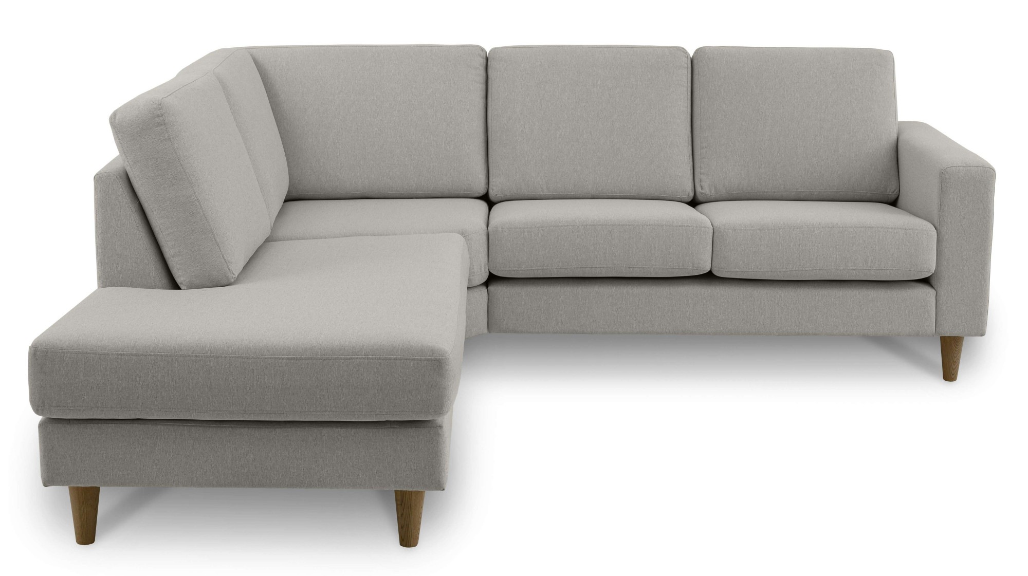 andas Ecksofa "Tvinno", im skandinavischen Stil, L-Form, mit Massivholzfüße günstig online kaufen