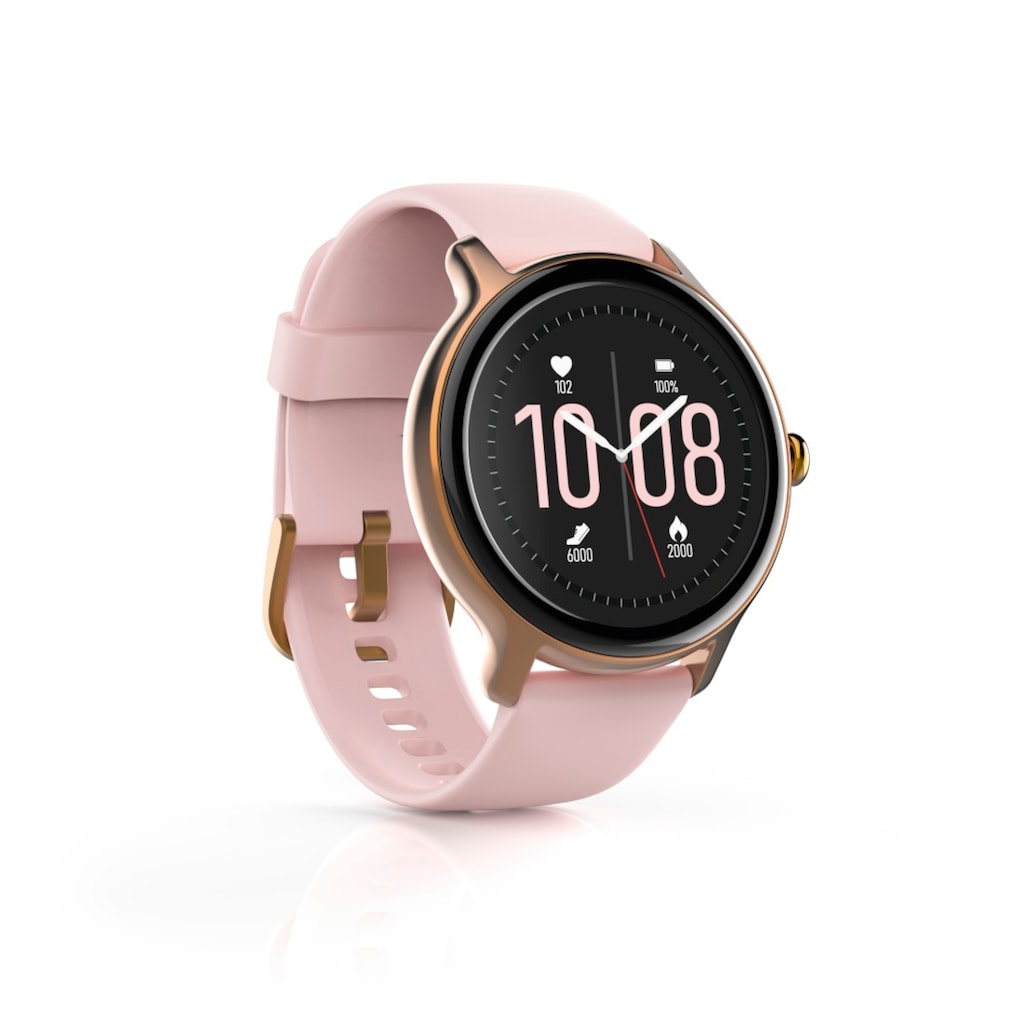 Hama Smartwatch »Smartwatch Damen Herren, Fitnesstracker, wasserdicht, Blutsauerstoff«, (Herzfrequenz, Timer, Schritte, Kalorien, Schlaf, Stress, Tempo, Musik)