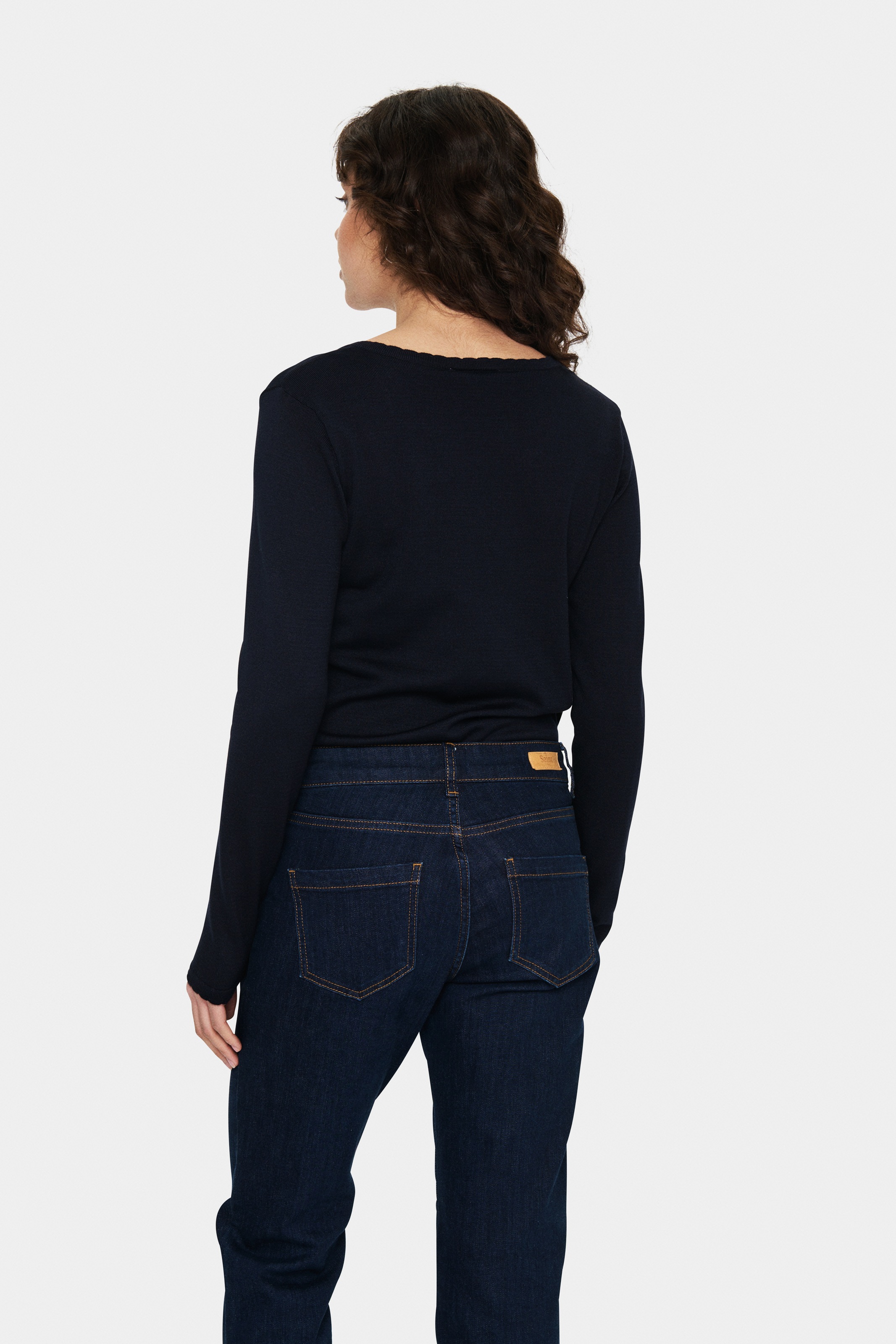 Saint Tropez Strickpullover "MilaSZ LS V-Neck Pullover" Regular fit, Viskos günstig online kaufen