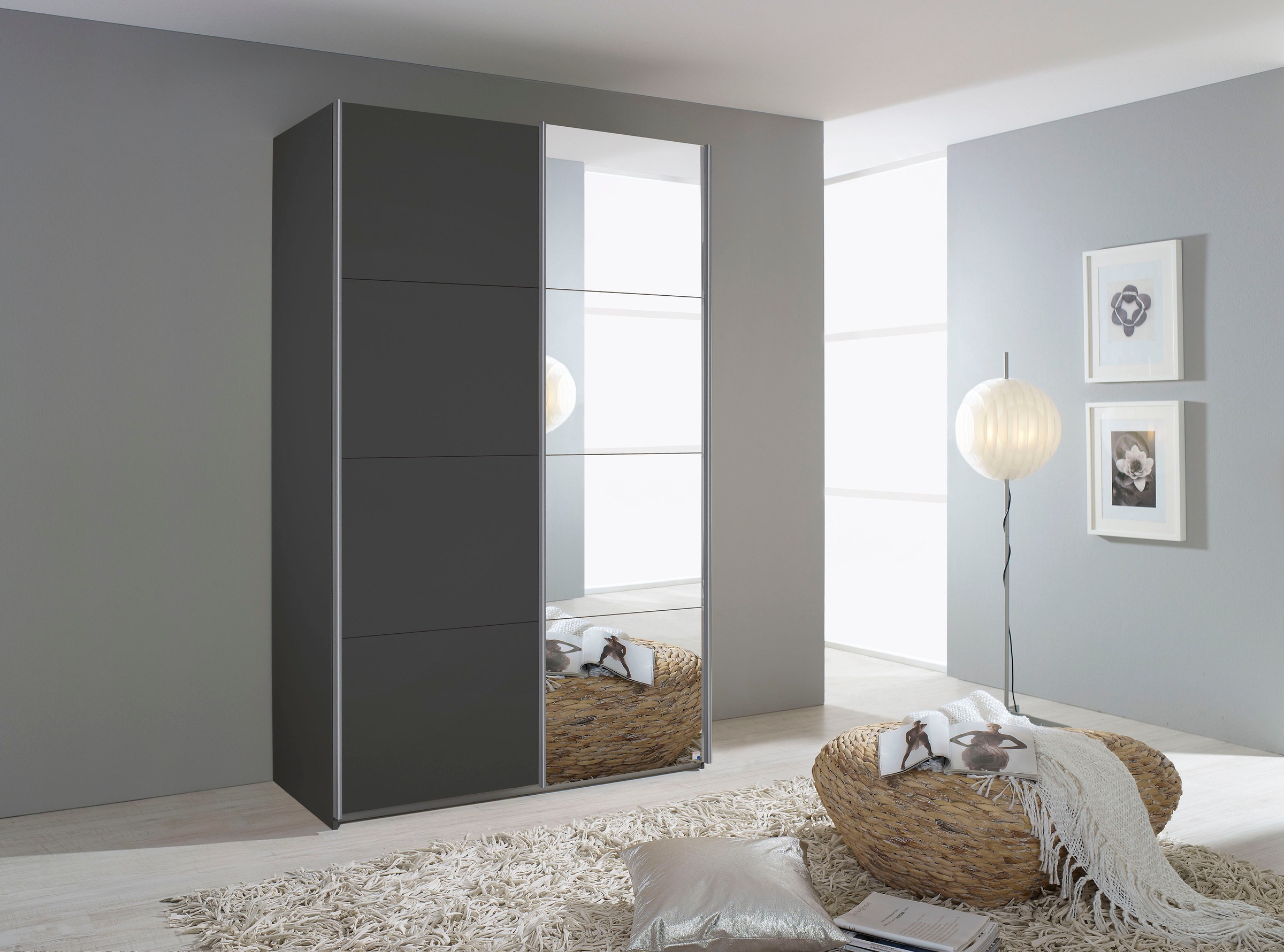 rauch Schwebetürenschrank "Quadra" mit Spiegelelementen günstig online kaufen