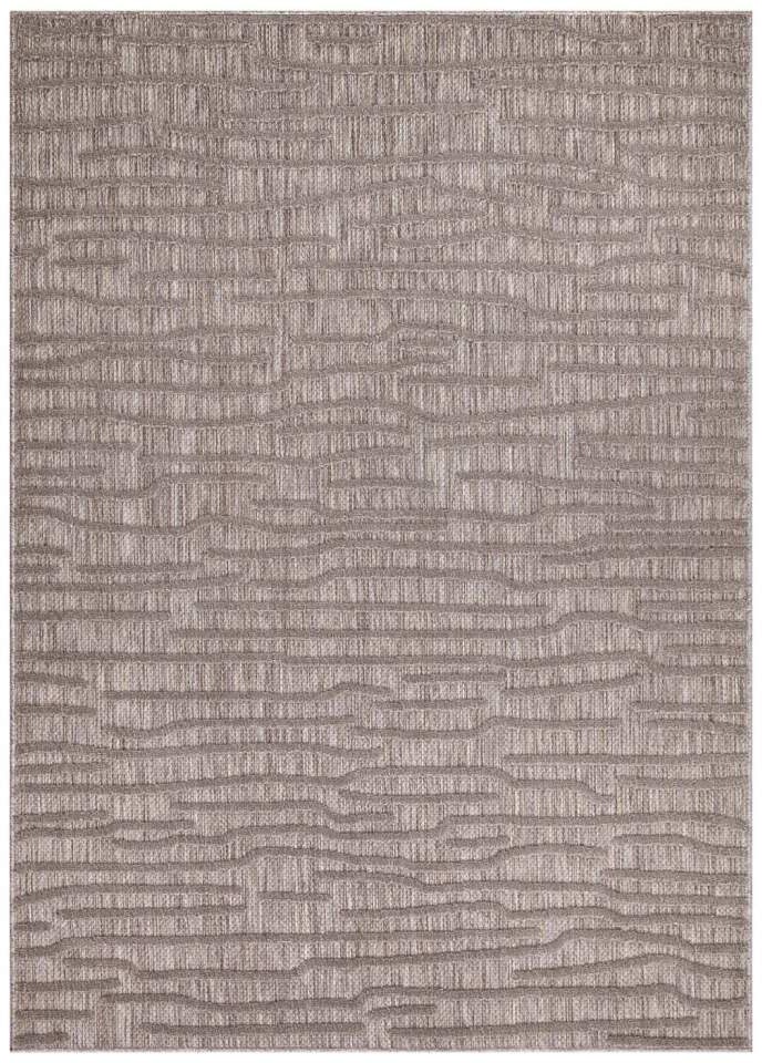 Thumbnail - Carpet City Teppich "In-& Outdoorteppich Santorini 450, 3D-Effekt, Gestreift" rechteckig 5 mm Höhe Wetterfest & UV-bestä...