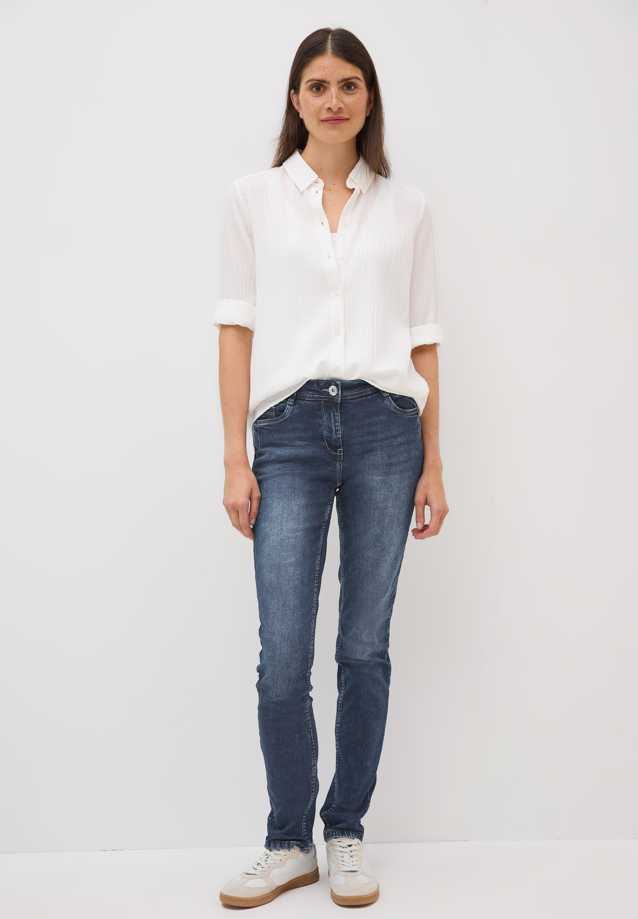 Cecil Comfort-fit-Jeans, Middle Waist