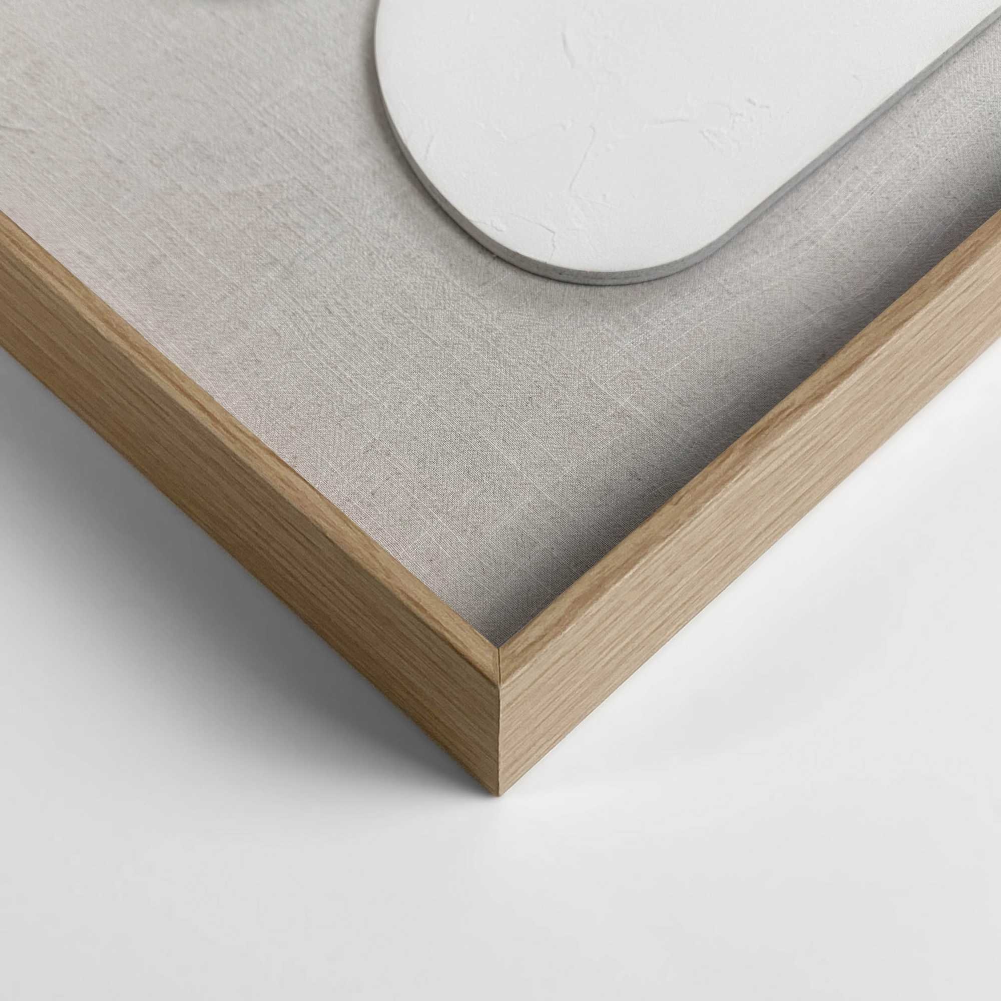 Reinders! Wandbild »Organic Blocks«, Wohnzimmer - Beige - MDF - Abstrakt - 50x70 cm