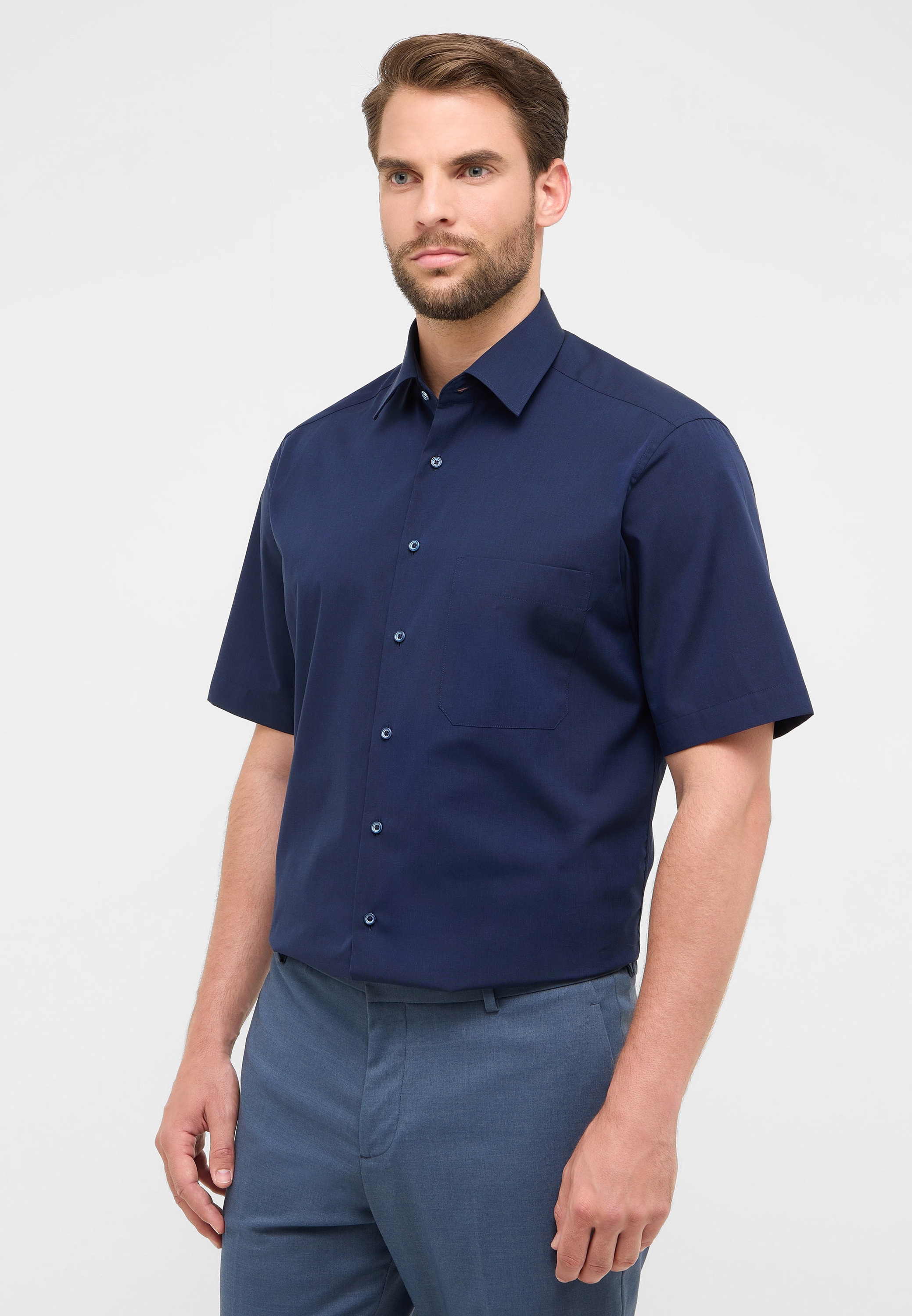 Eterna Kurzarmhemd, NON IRON (bügelfrei) günstig online kaufen