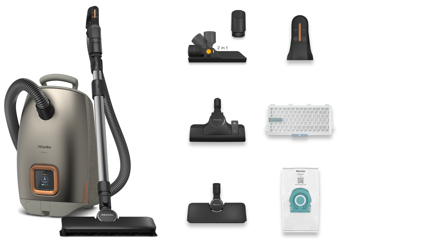 Miele Bodenstaubsauger »Guard L1 Comfort mit ComfortFit, Nachfolger Complete C3 Comfort«, 890 W, mit Beutel, Leistungsstark, Premium Design, aktiv vernetzbar, LCD Display