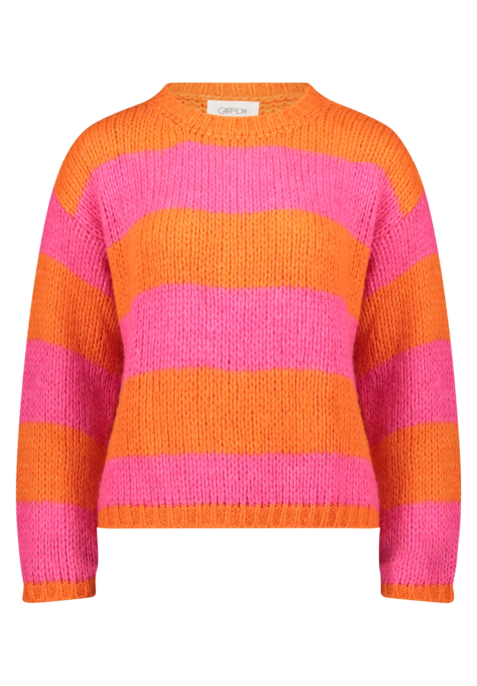 Cartoon Strickpullover "Damen mit Rundhalsausschnitt" 1 tlg. günstig online kaufen