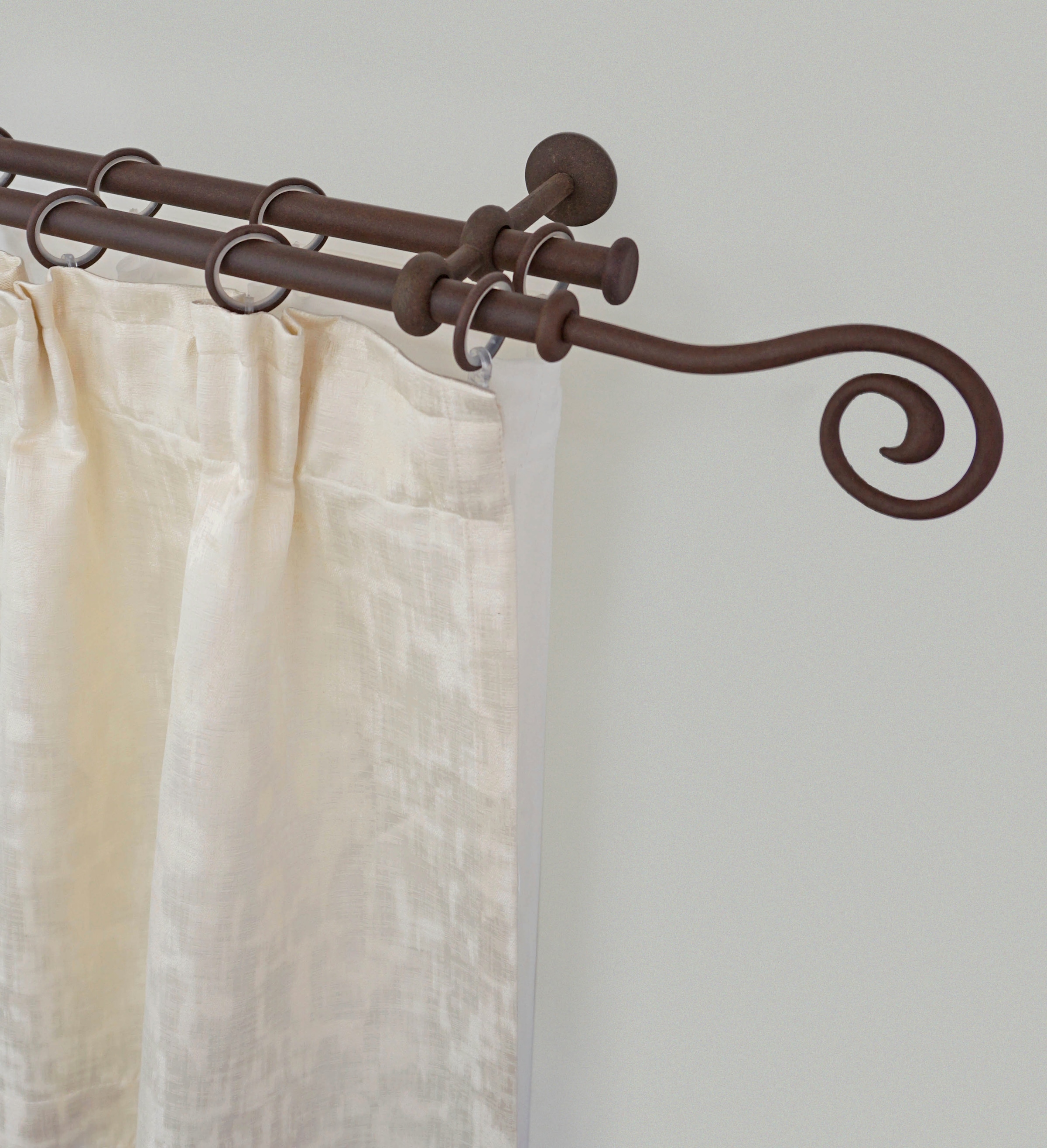 GARESA Gardinenstange "ESPERANCA" Ø 16 mm 2 läufig-läufig Wunschmaßlänge ru günstig online kaufen