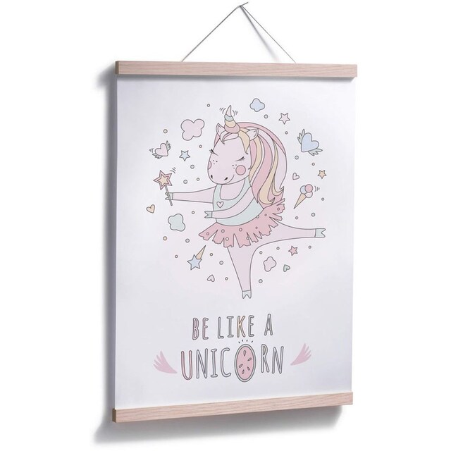 Wall-Art Poster »Kvilis Einhorn Ballerina Prinzessin«, Kinder, (1 St.),  Poster, Wandbild, Bild, Wandposter kaufen | BAUR