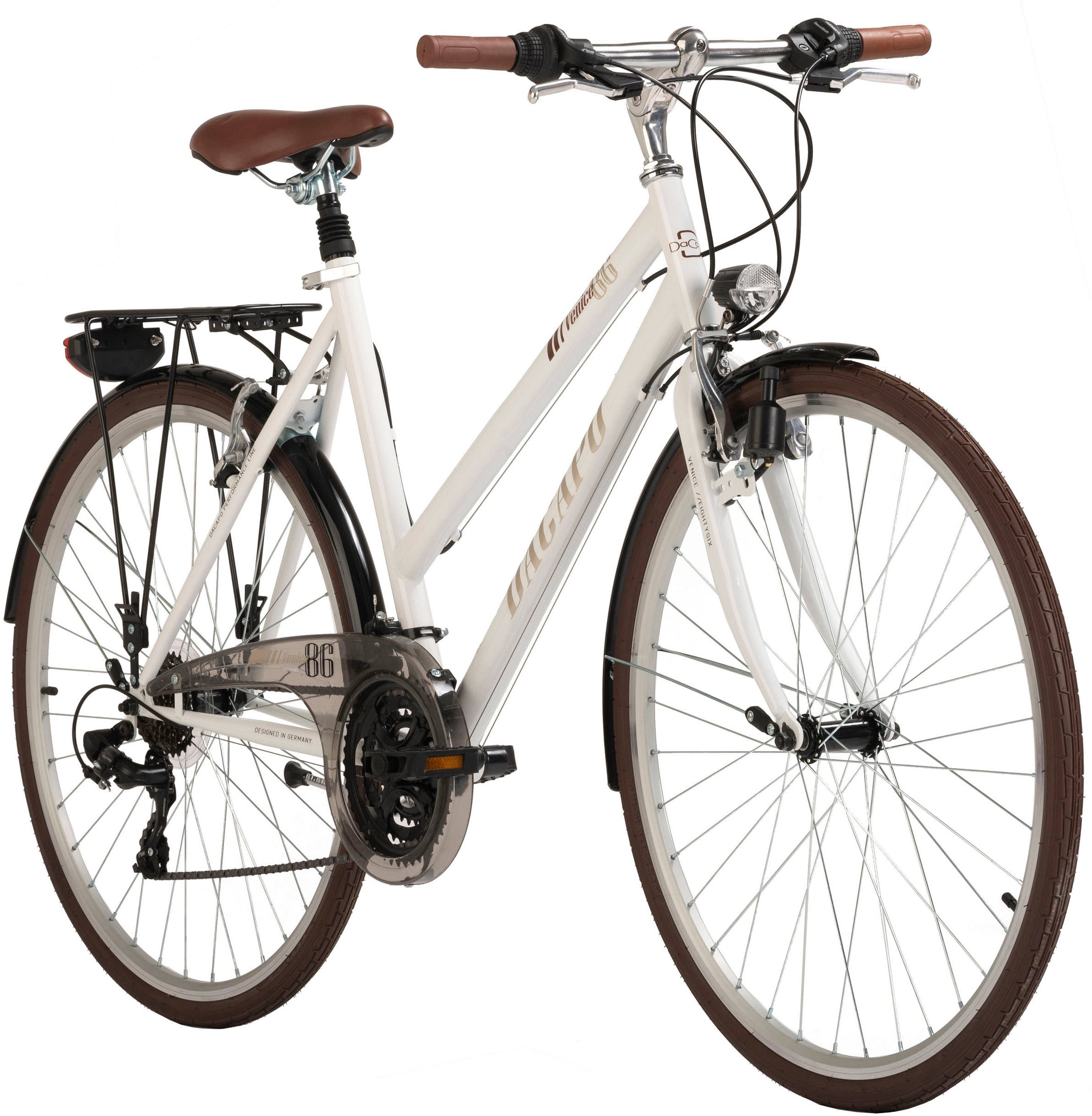Dacapo Trekkingrad »Venice«, 21 Gang, Shimano, Tourney Schaltwerk, Kettenschaltung, für Damen, Kettenschaltung
