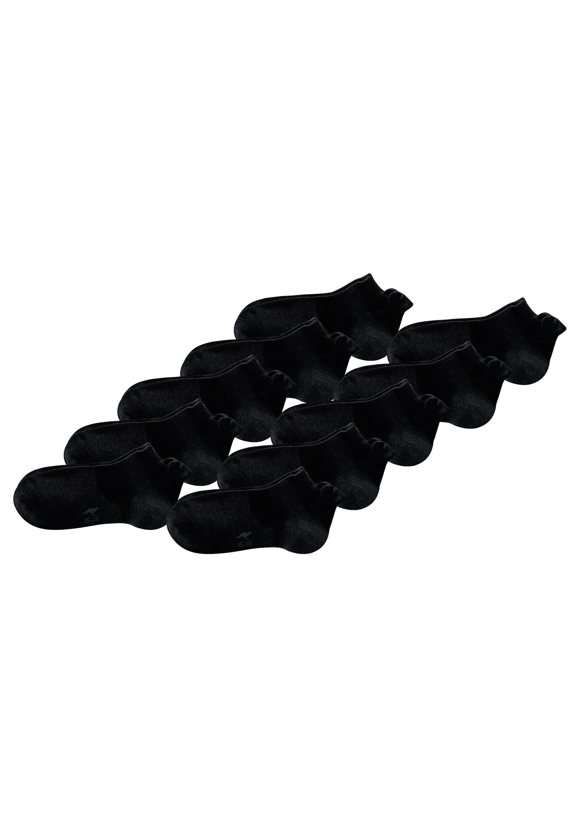 KangaROOS Sneakersocken, (Packung, 10 Paar), mit erhöhtem Bündchen