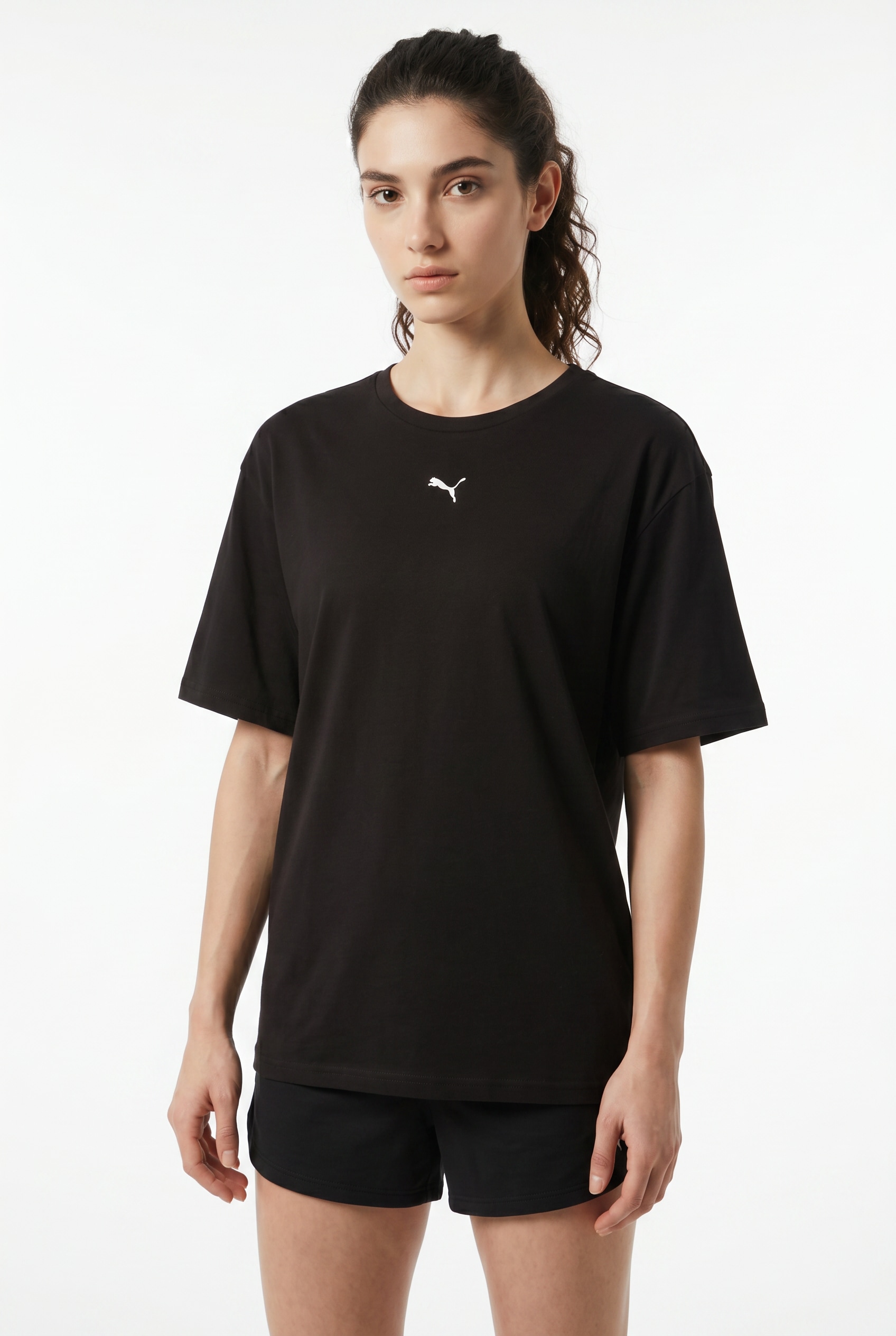 PUMA T-Shirt »ESS RELAXED TEE« Kurzarm, Rundhalsausschnitt
