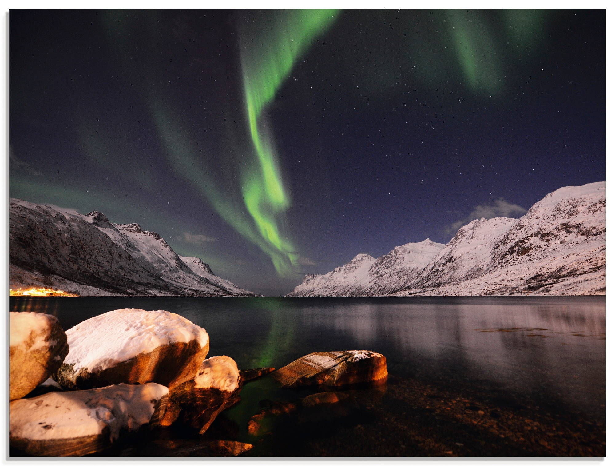 Artland Glasbild »Nordlicht Norwegen II«, Himmel, (1 St.), in verschiedenen  Größen kaufen | BAUR