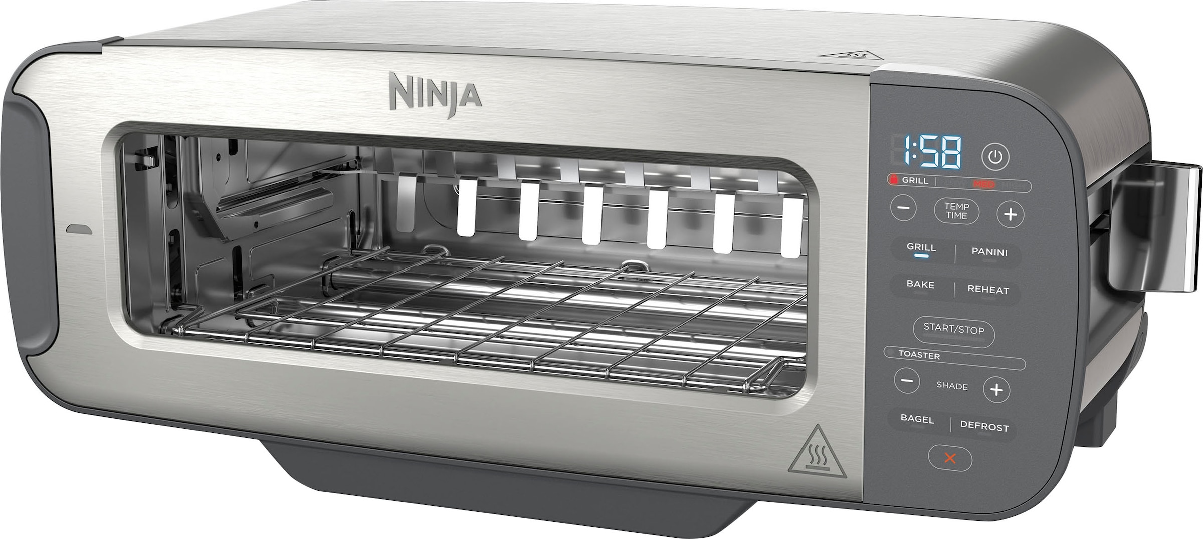 NINJA Toaster »ST202EU Ninja Foodi«, 1 Schlitz, 2400 W, 2-in-1 Toaster, Grill & Panini-Presse