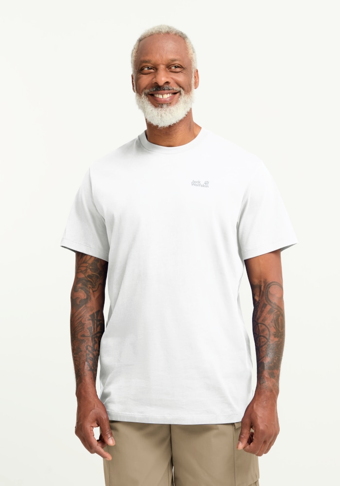 Jack Wolfskin T-Shirt "ESSENTIAL T M" T-Shirt aus Bio-Baumwolle, atmungsaktiv, weiches Single Jersey