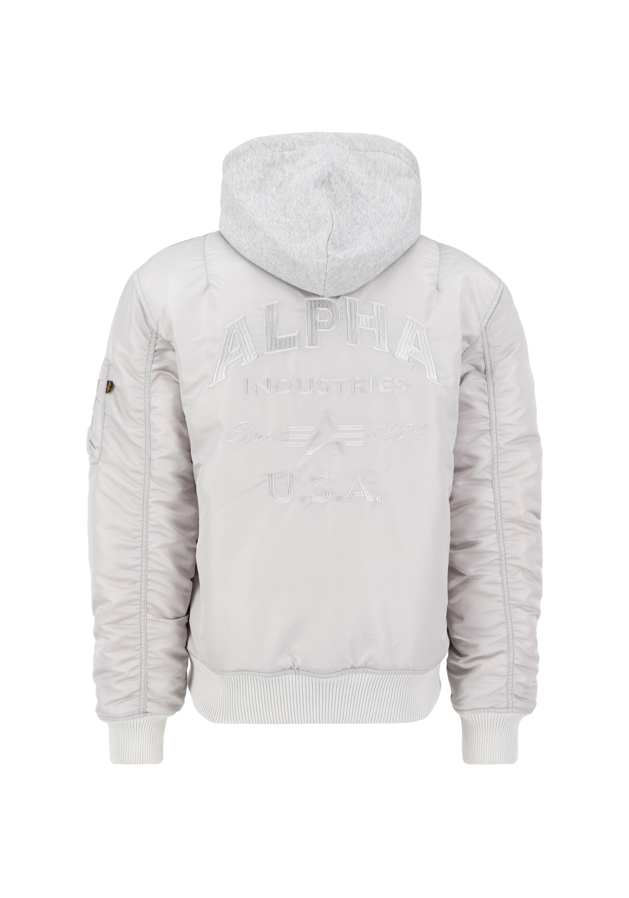 Alpha Industries Bomberjacke "MA-1 Zip Hood Back EMB" günstig online kaufen