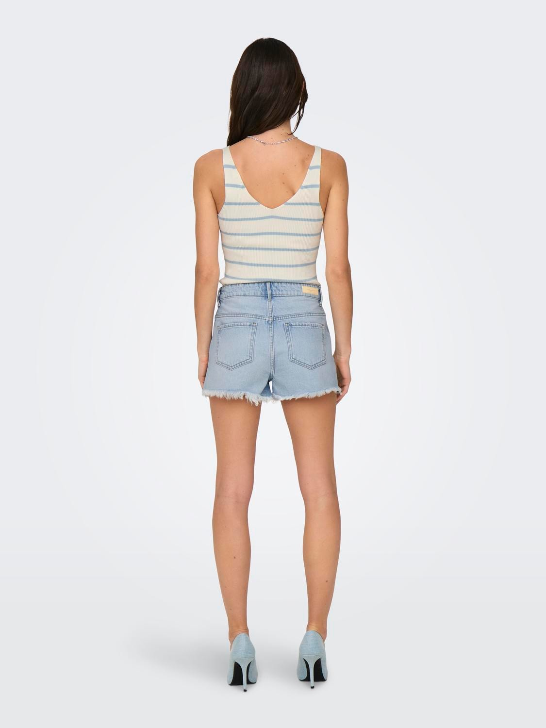 ONLY Jeansshorts »ONLPACY HW RHINESTONE DNM SHORTS AZG«