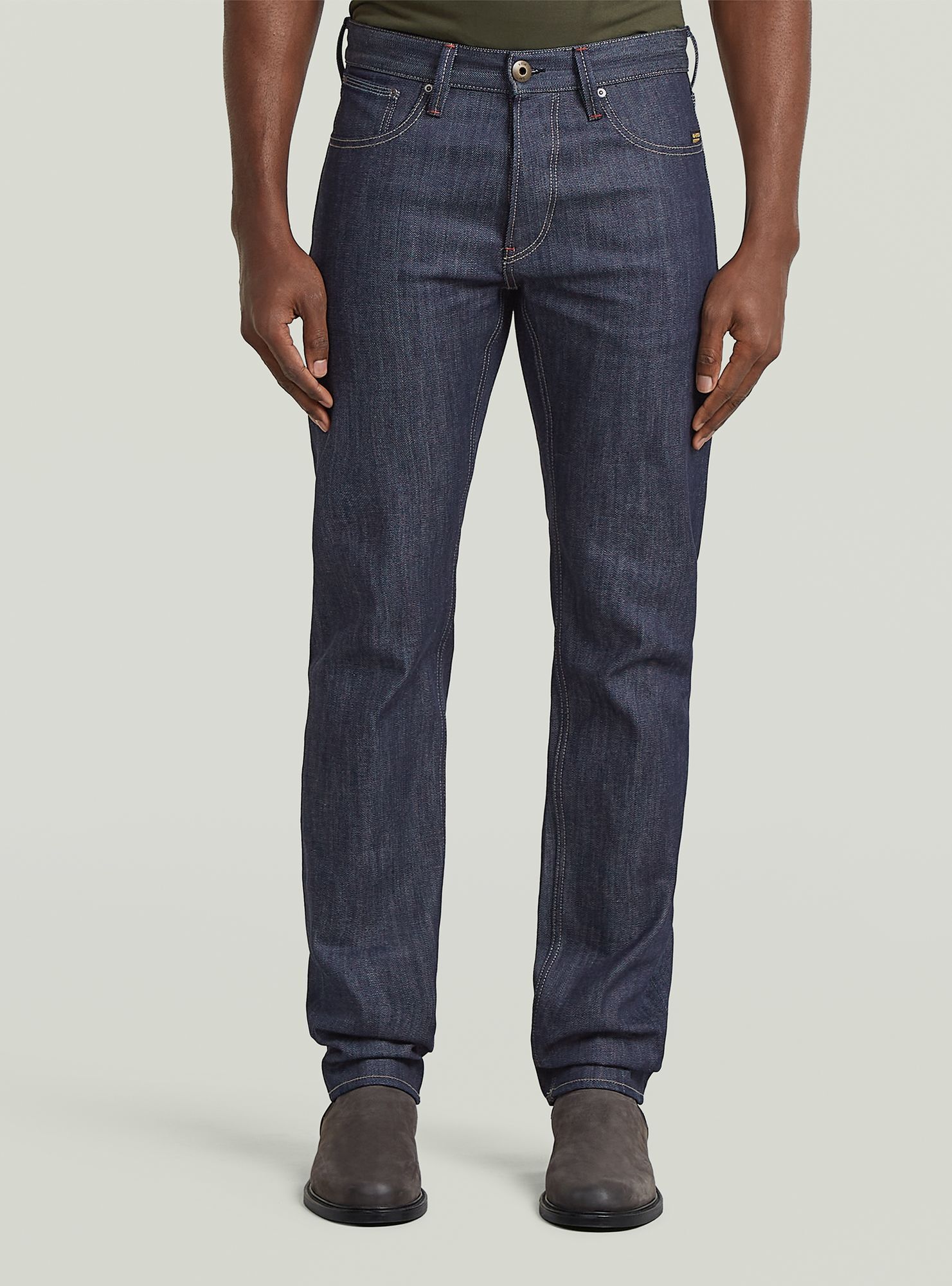 G-STAR "Eng anliegende, konisch zulaufende Selvedge-Jeans"