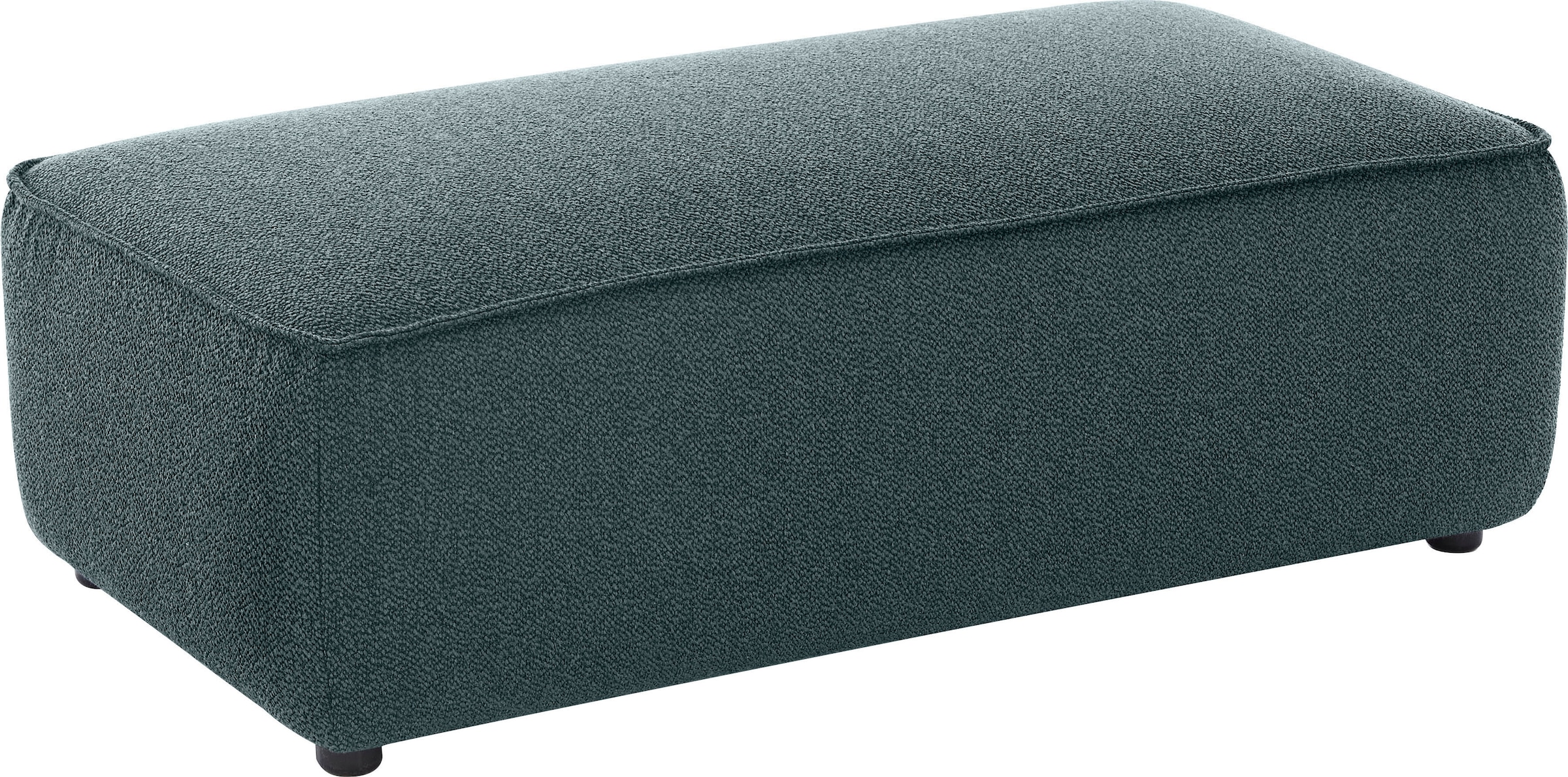 Hocker W.SCHILLIG "around-the-block", blau (blau o10), B:120cm H:39cm T:60cm, ROHLEDER Jacquard-Flachgewebe Q2 O10 (60% Polyacryl, 40% Polyester), Hocker, Hocker, mit eleganter Biese