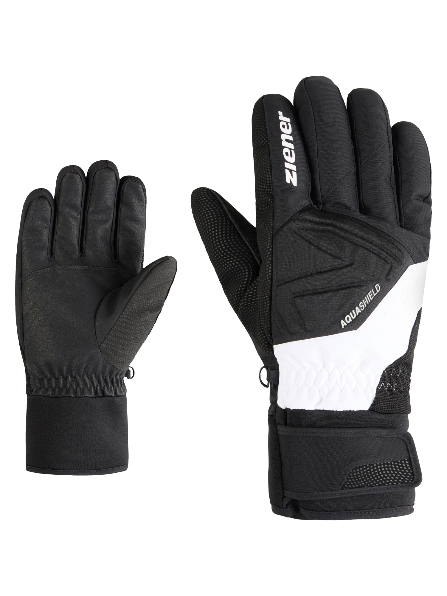Ziener Skihandschuhe "GATIS-Z AQUASHIELD" wasserdicht, winddicht, atmungsaktiv, warmes Fleece-Futter