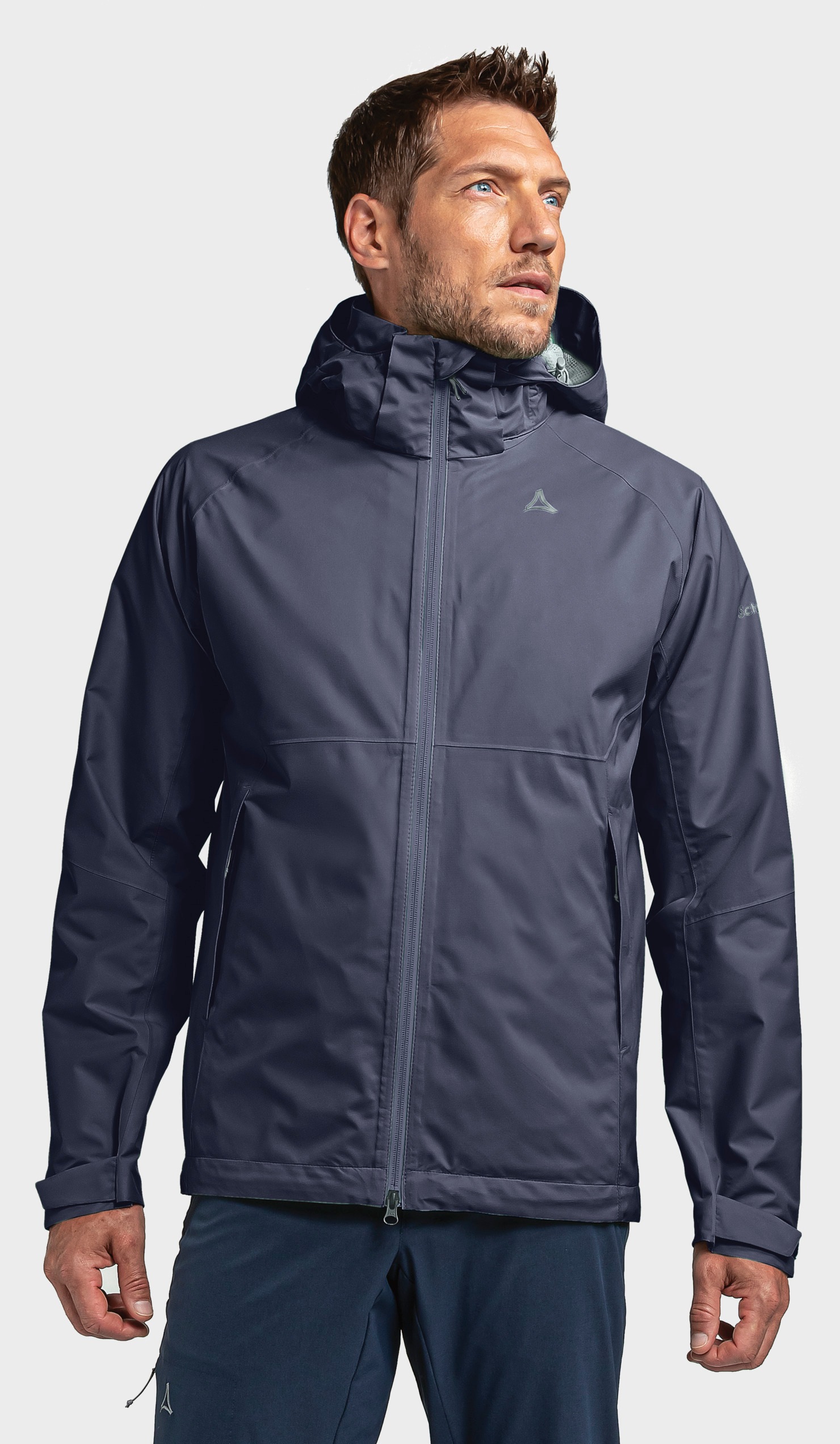 Schöffel Veste de randonnée pour homme Easy XT 2L Pack-Away Hoodie M bleu marine   52 2