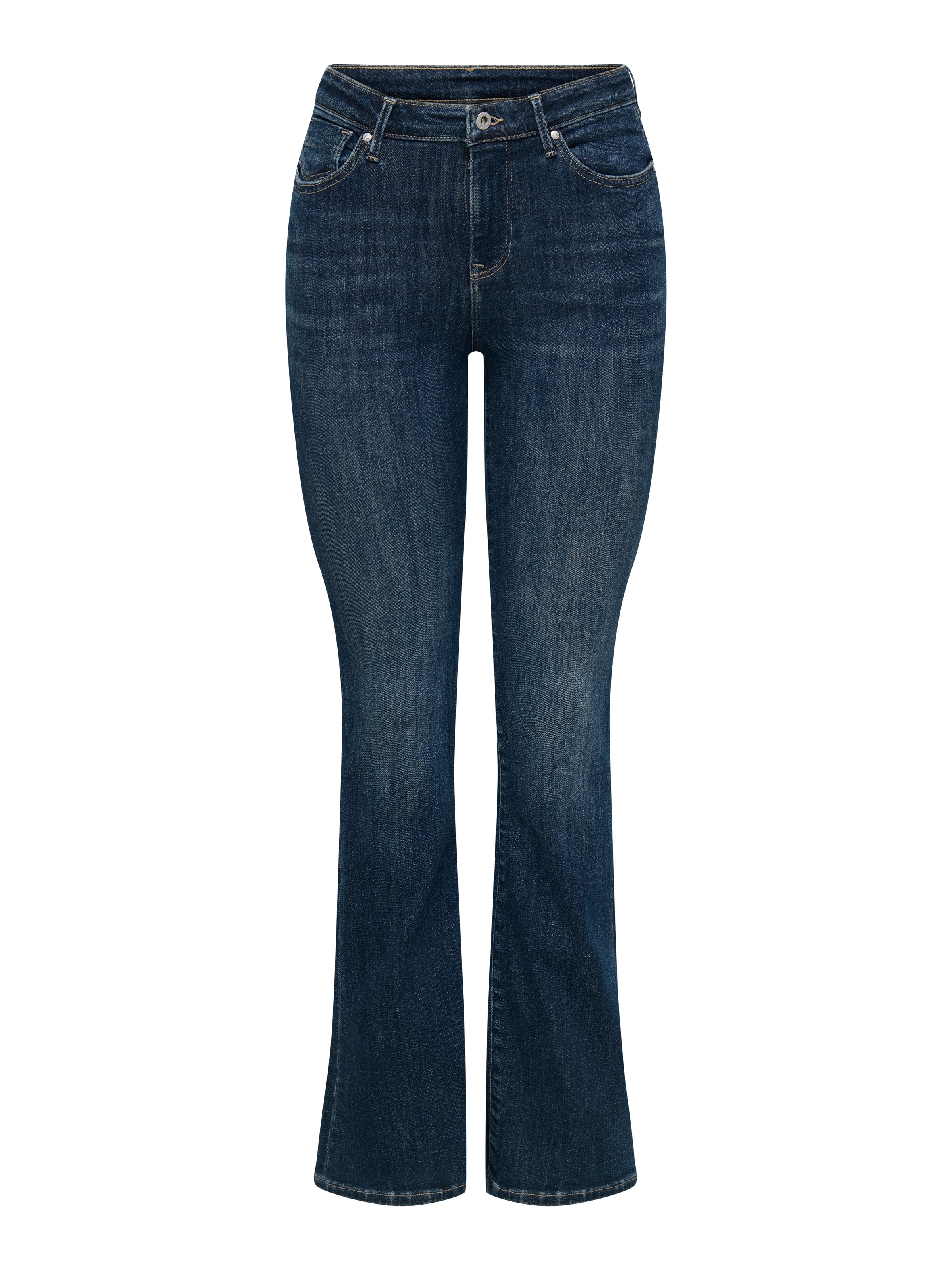 ONLY Bootcut-Jeans "ONLPOWER MID WAIST PUSH UP FLARED DNM" elastischer Deni günstig online kaufen