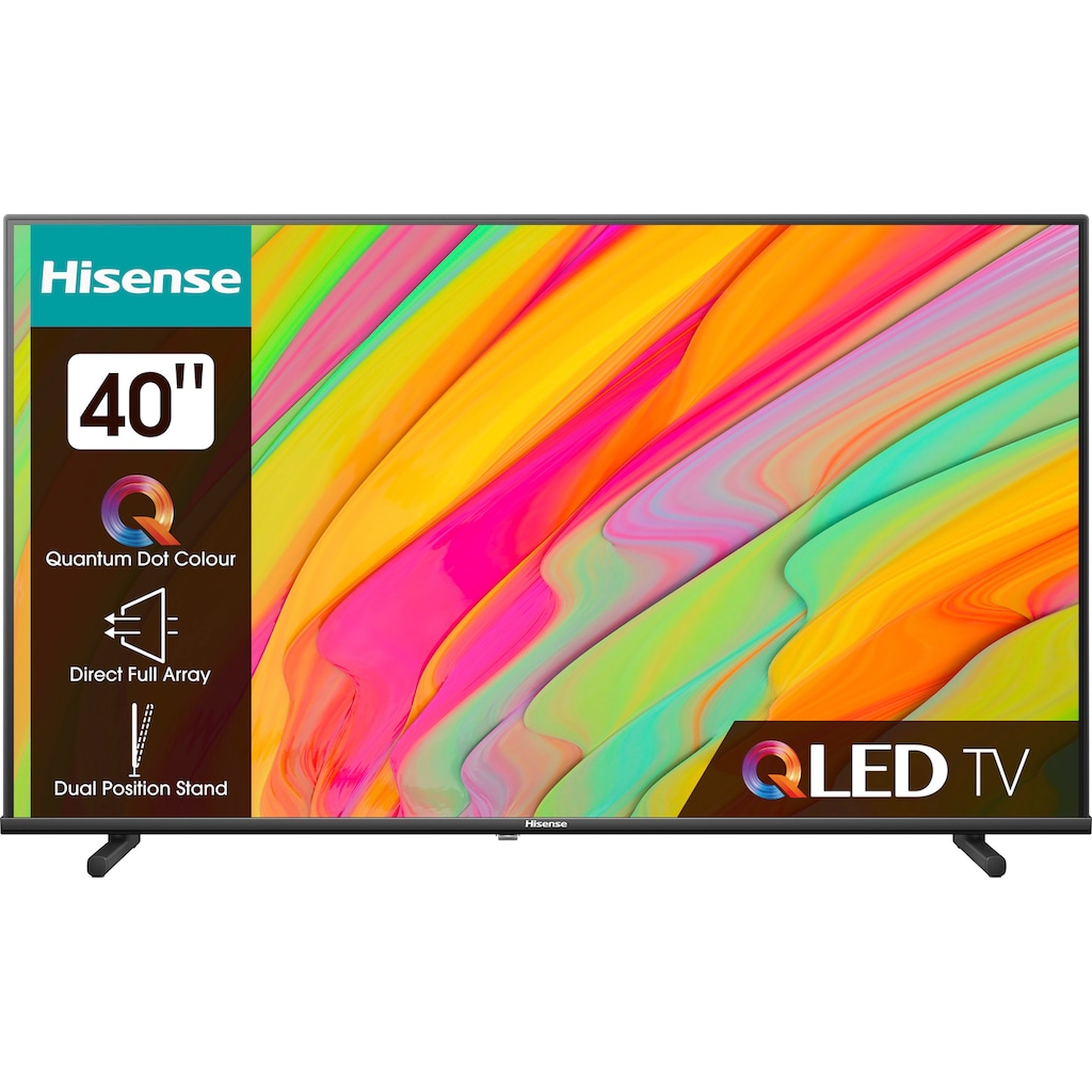 Hisense QLED-Fernseher, 101 cm/40 Zoll, Full HD, Duale Positionierung,Hisense QLED,VIDAA U6,DTS Virtual X