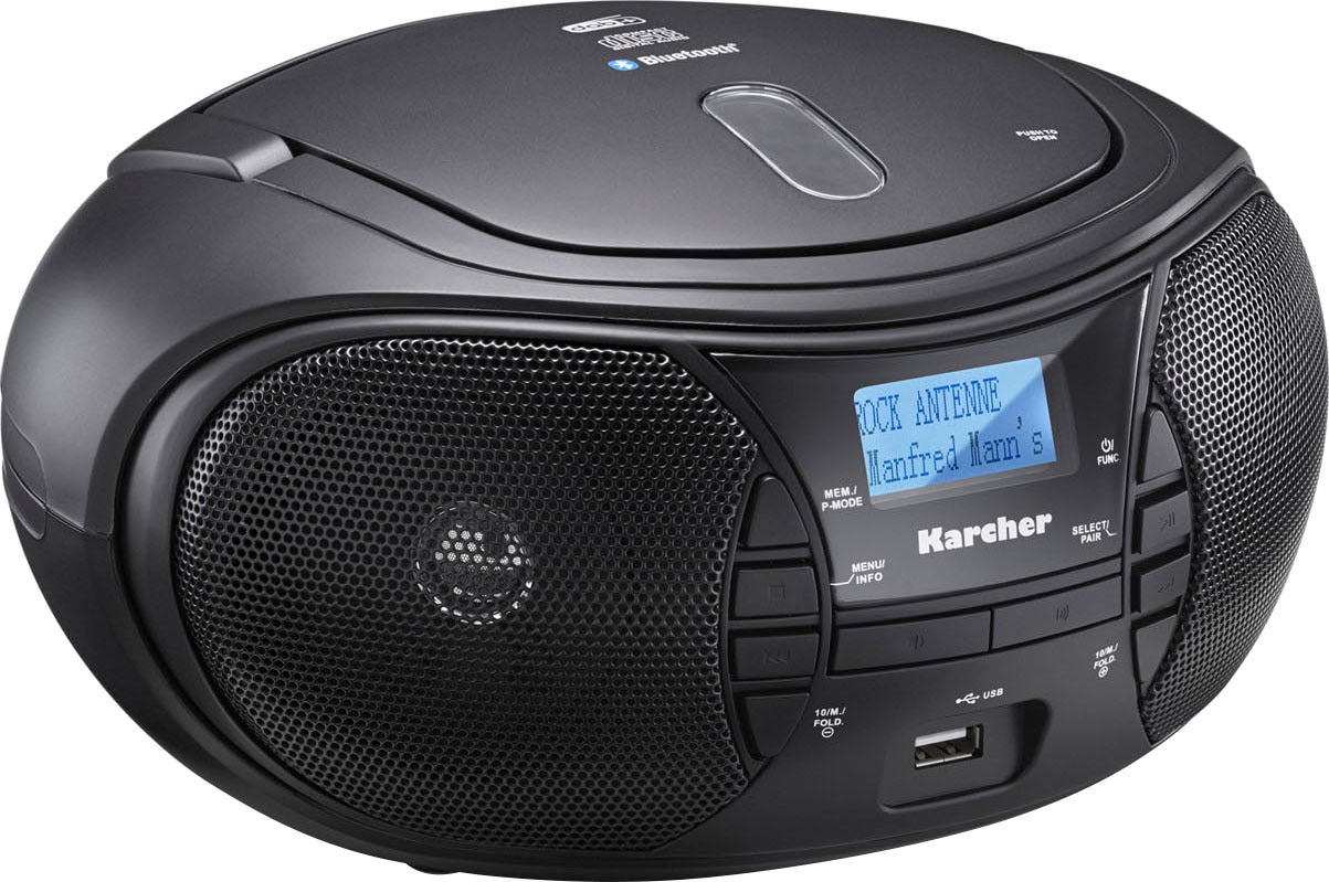 Karcher BAUR 3,2 »RR Boombox W) 5028D«, | FM-Tuner-Digitalradio RDS mit (Bluetooth (DAB+)-UKW