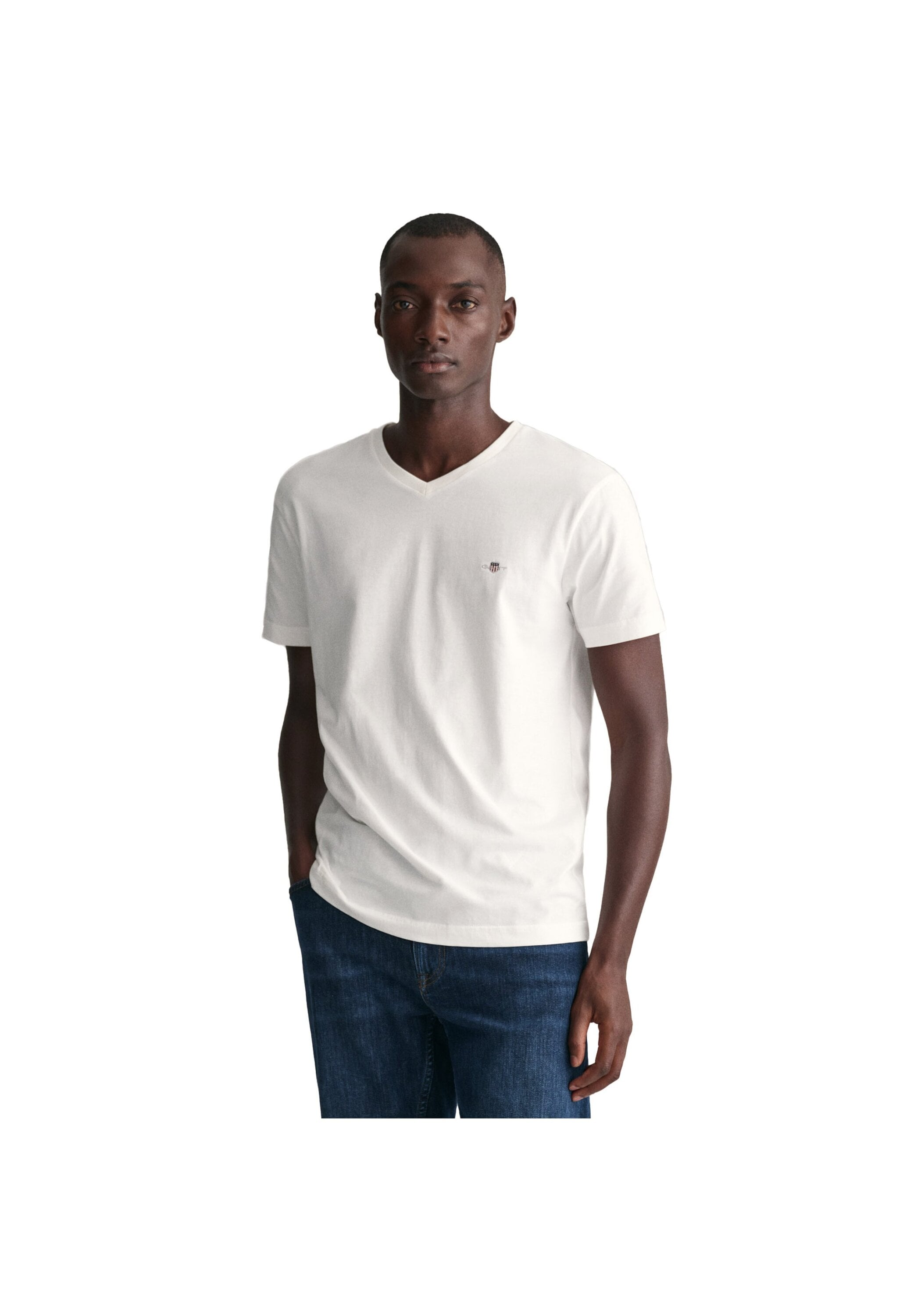 Gant T-Shirt »T-Shirt SLIM SHIELD V-NECK T-SHIRT 1er Pack«