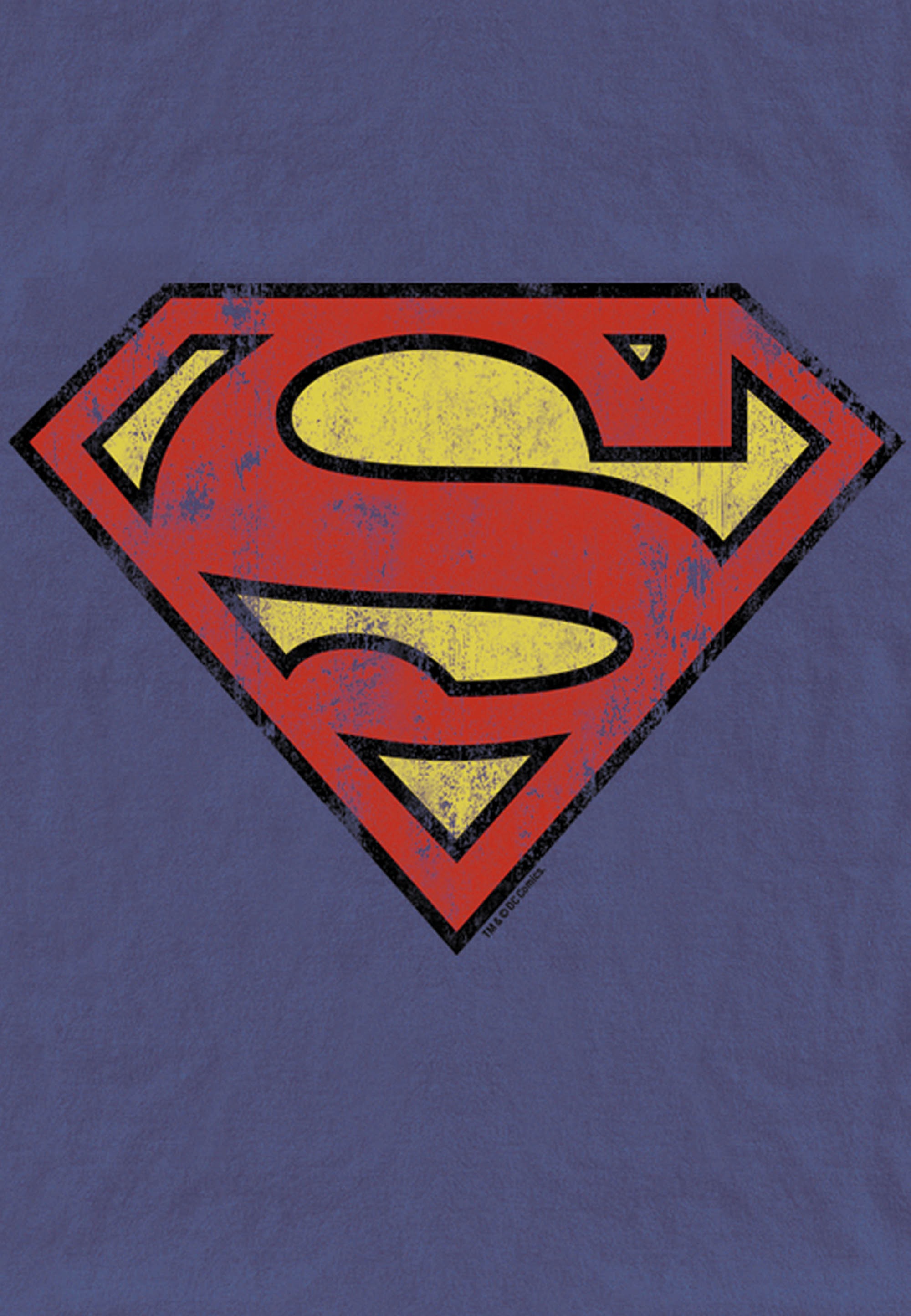 LOGOSHIRT T-Shirt »Superman«, mit heldenhaftem Vintage-Print
