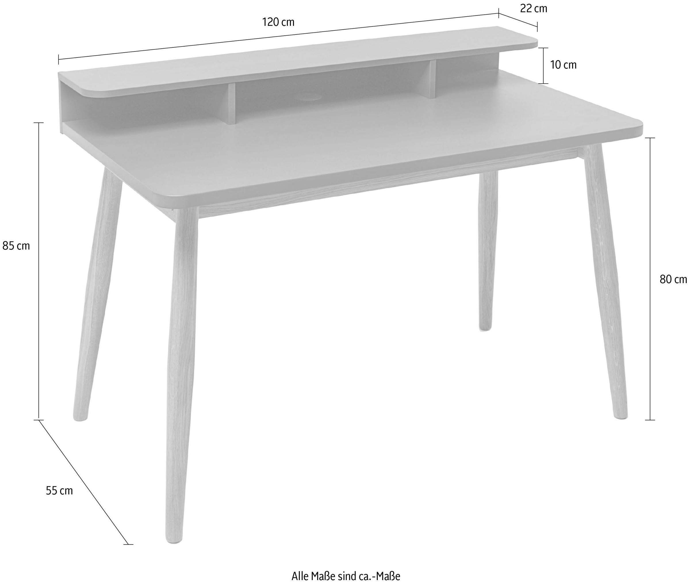 Woodman Schreibtisch »Francy«, im skandinavian Design, 120 cm Breite