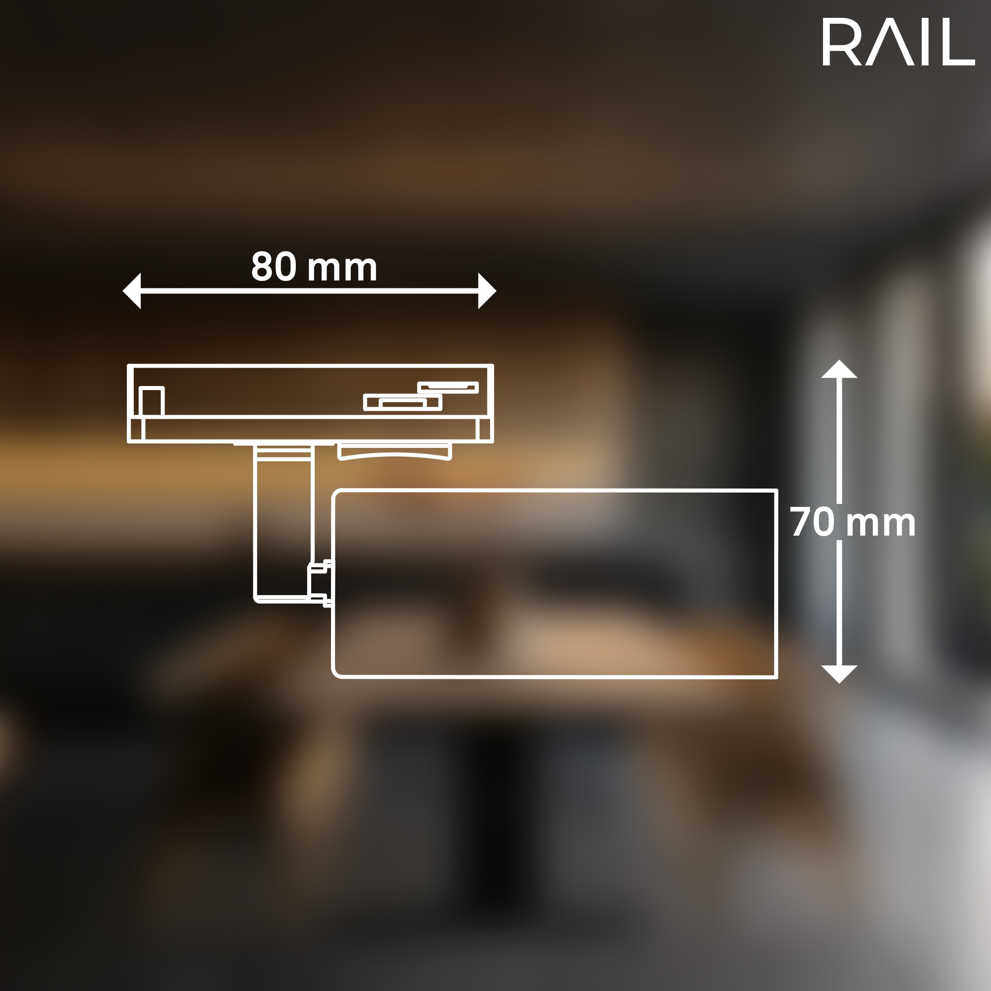 Briloner Leuchten Schienensystem-Leuchten »RAIL« LED-Board 1 Stk. LED Spotlight 40x100 mm Schwarz 5,5W Schienensystem Rail Büro