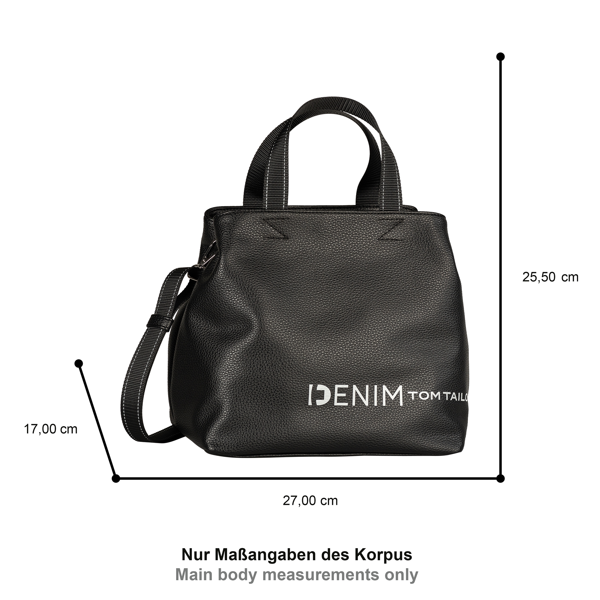 TOM TAILOR Denim Shopper »Marlow«, griffig leichtes Lederimitat mit reflektierendem Logo und Zierlinien
