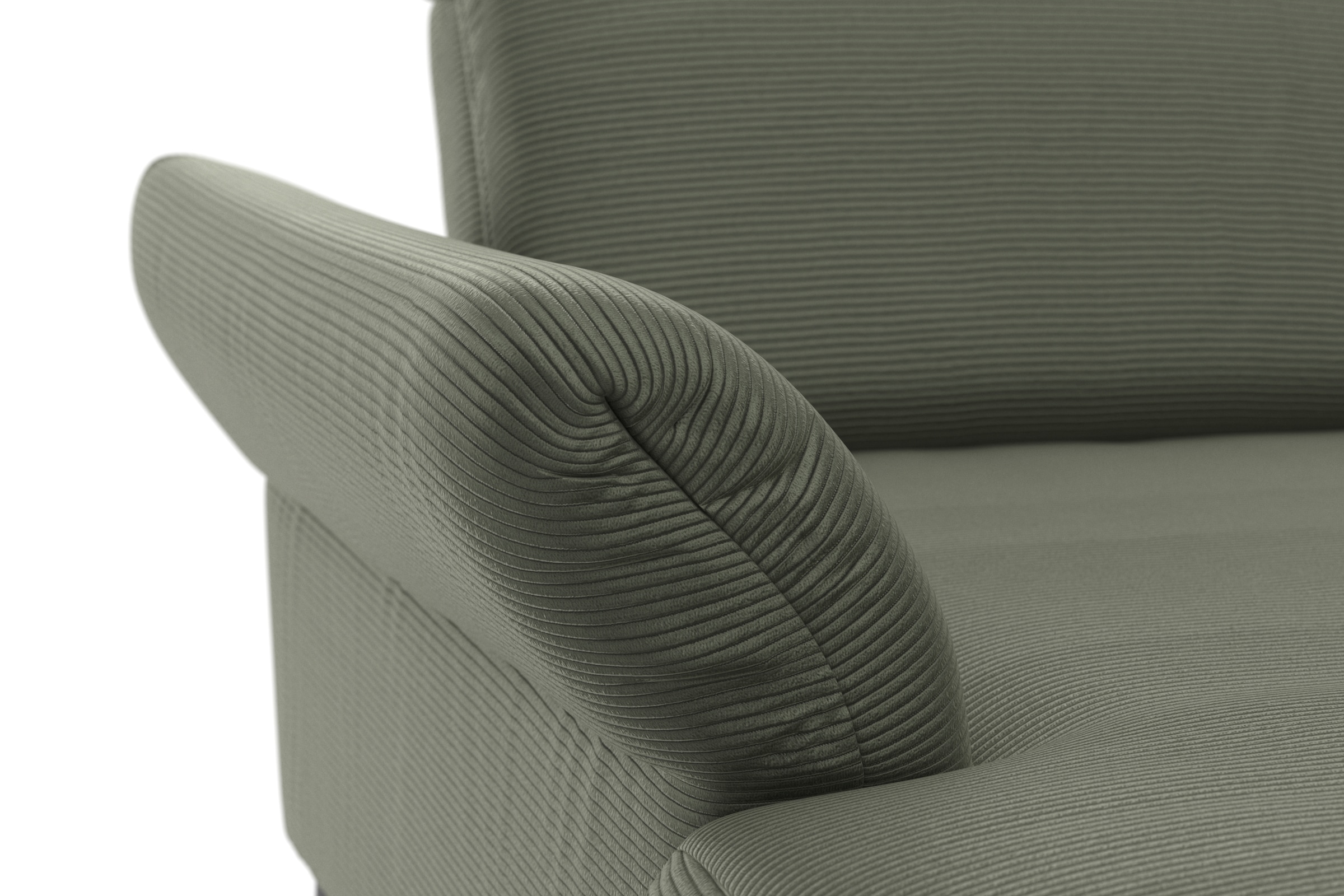 INOSIGN Wohnlandschaft »Coco U-Form«, Sitztiefen-, Arm- und Kopfteilverstellung, Cord-Bezug, Fußhöhe 15 cm