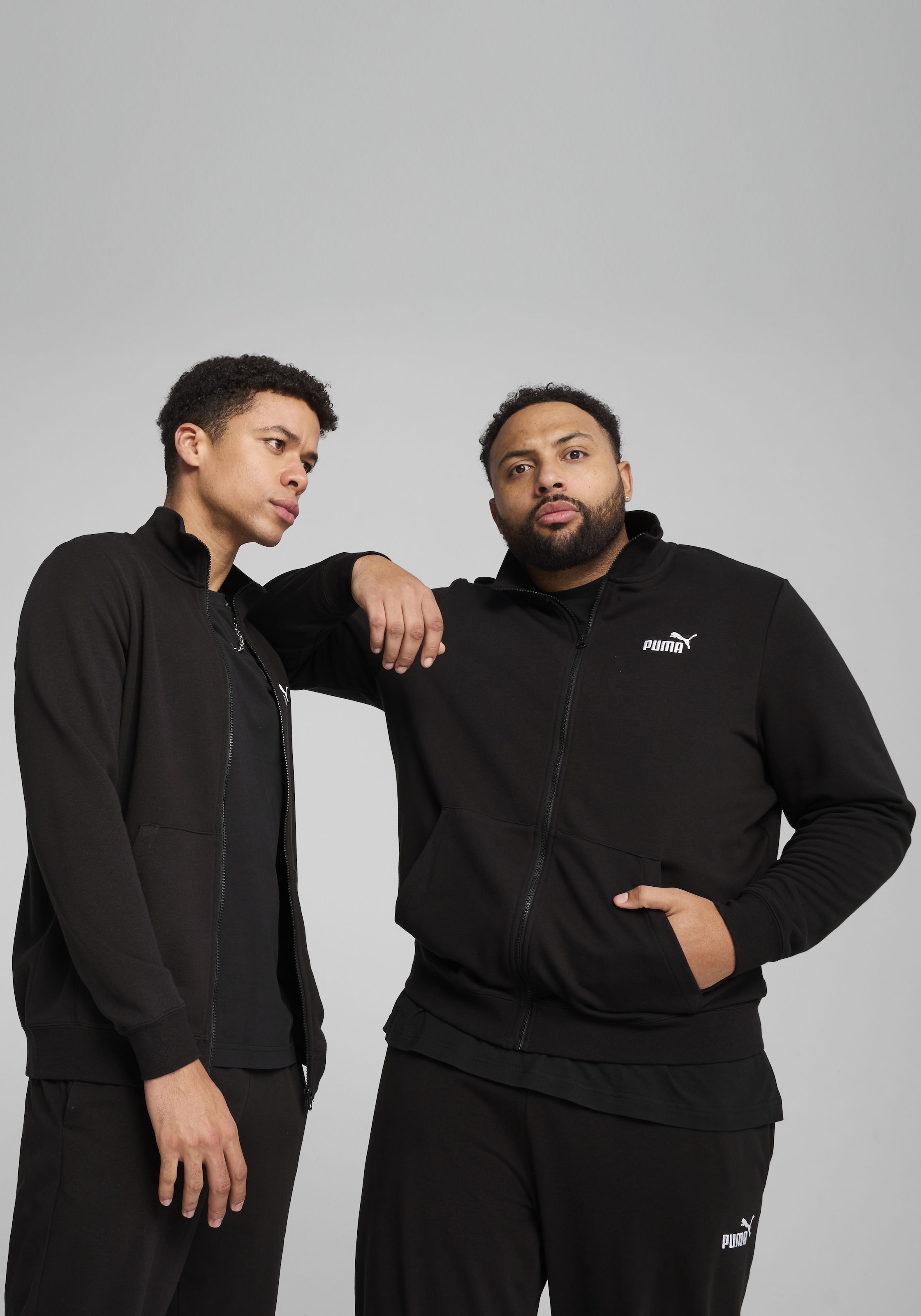 PUMA Trainingsjacke "ESS NO. 1 LOGO TRACK JACKET TR" ohne Kapuze mit Stehkr günstig online kaufen