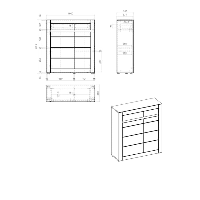 INOSIGN Kommode »CASABLANCA«, Mit Soft-Close, Höhe 113 cm | BAUR