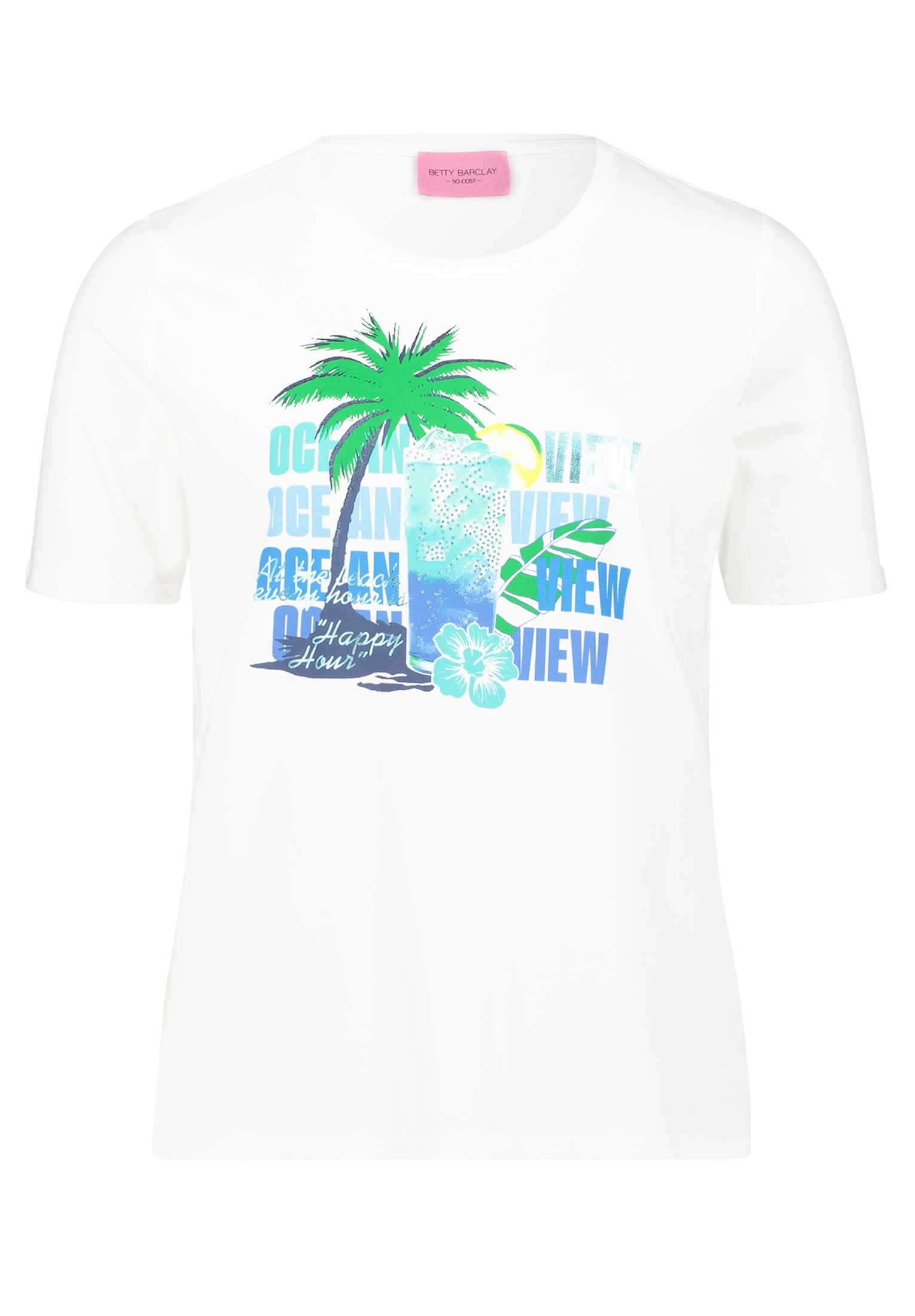Betty Barclay Kurzarmshirt "Betty Barclay Basic Shirt mit Aufdruck", (1 tlg günstig online kaufen