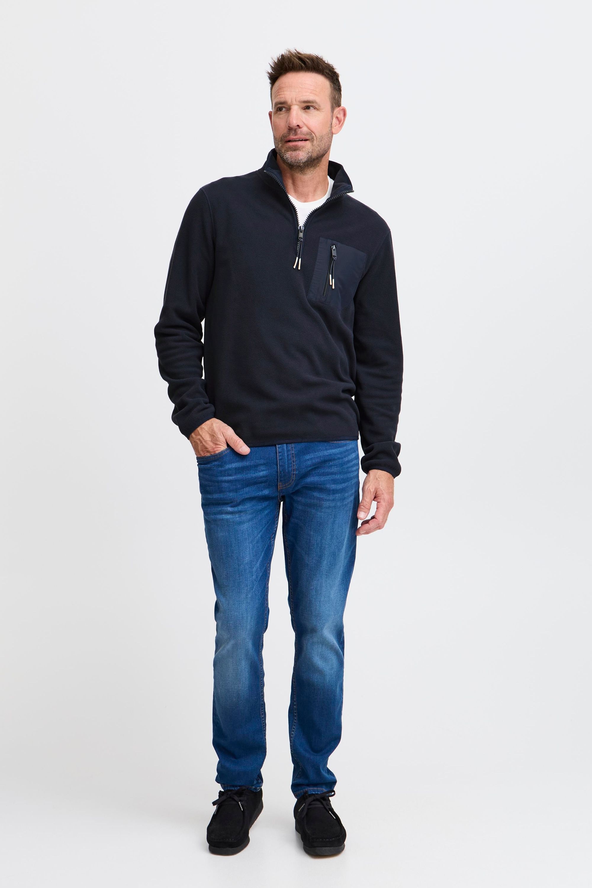 FQ1924 Troyer "Fleecejacke FQHARRY micro fleece halfzip" günstig online kaufen