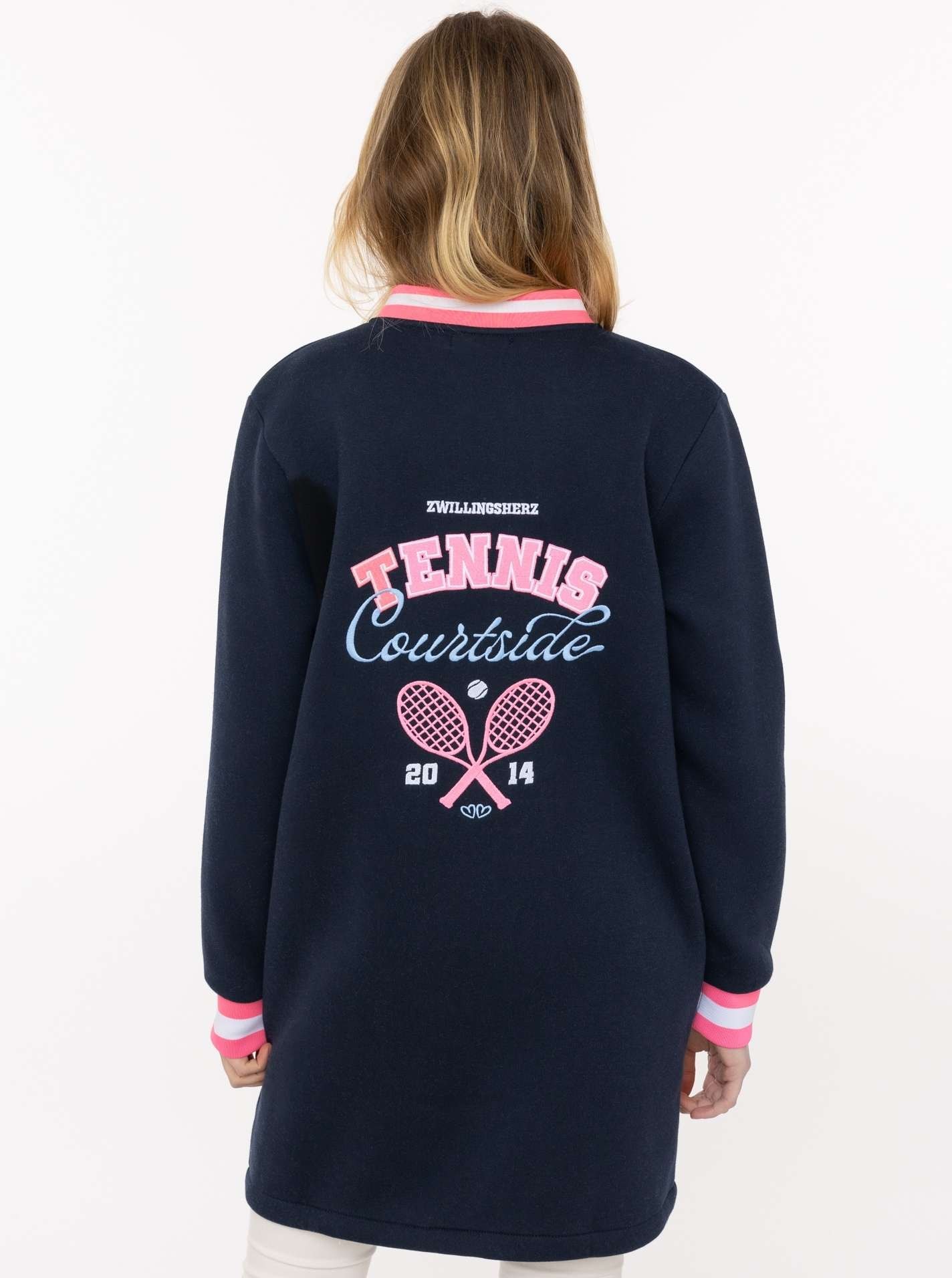Zwillingsherz Kurzmantel »"Courtside"« Stickerei,Reßverschluß, elastische Bündchen