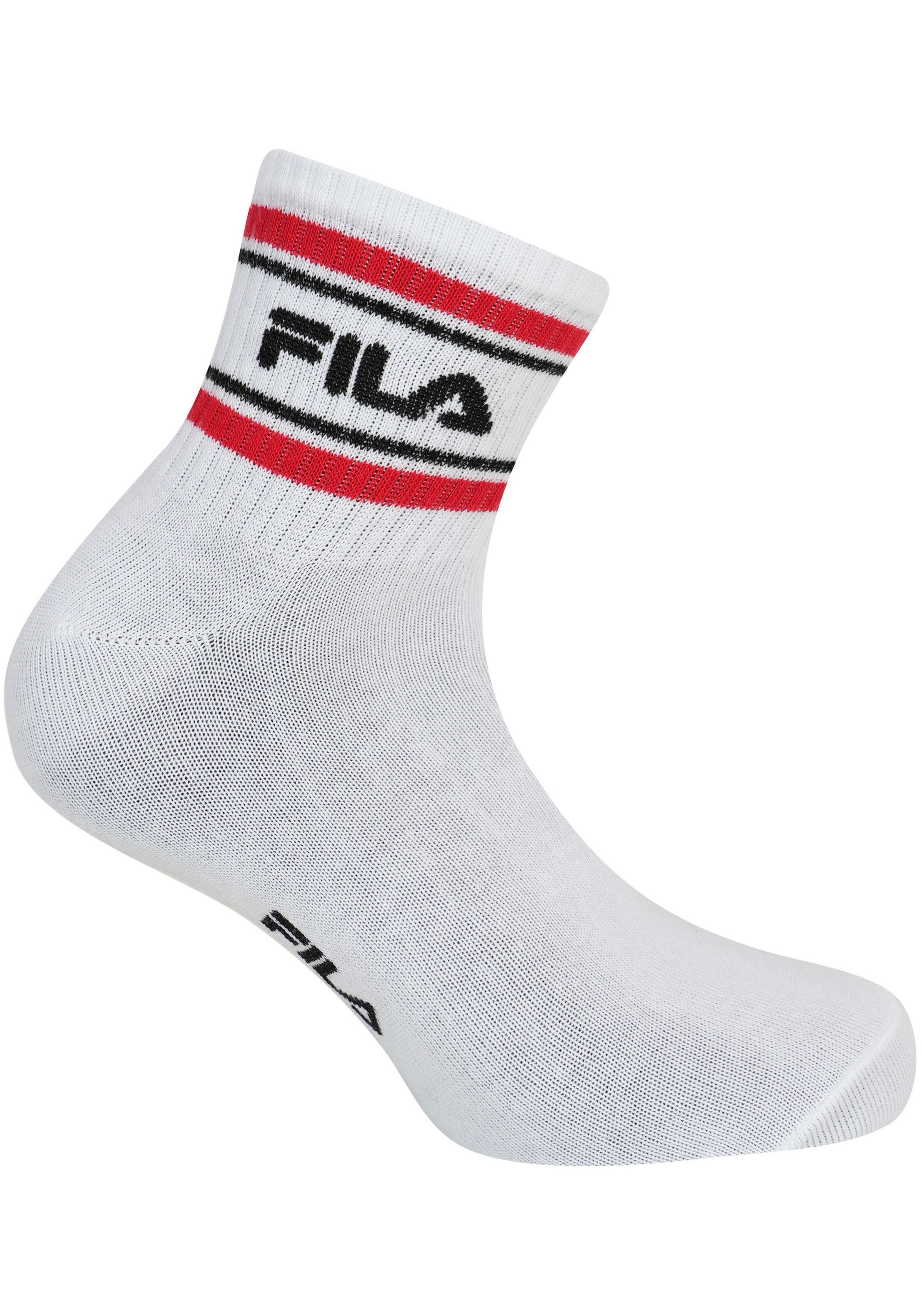 Thumbnail - Fila Freizeitsocken "MAN LIFESTYLE QUARTER SOCKS" 6 Paar tlg. mit auffälligem Logoschriftzug