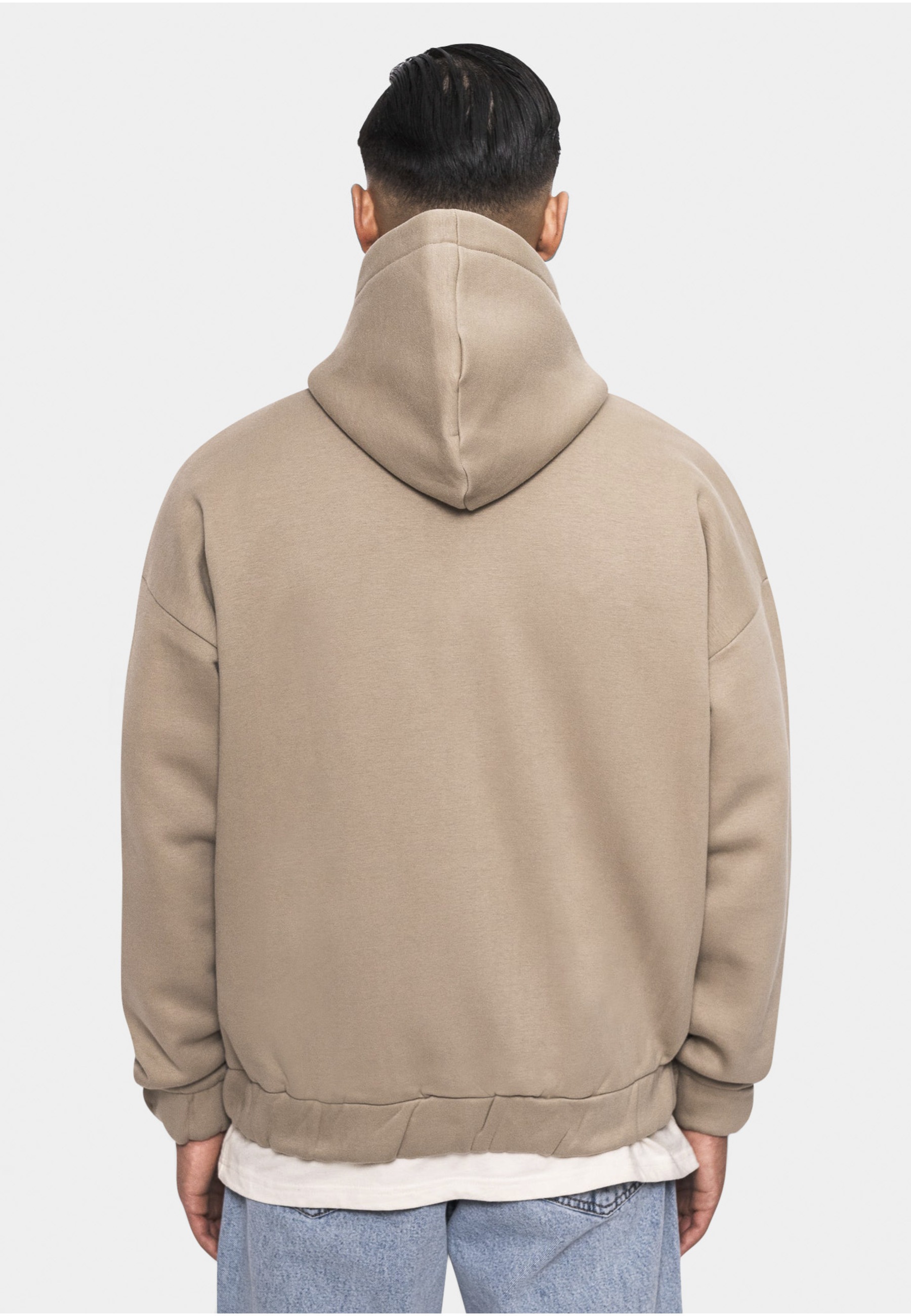 Dropsize Kapuzensweatshirt »Dropsize Herren Super Heavy Oversize Blank Zip Hoodie«, 1
