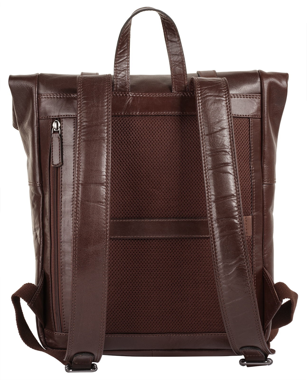 WouWou Laptoprucksack, echt Leder