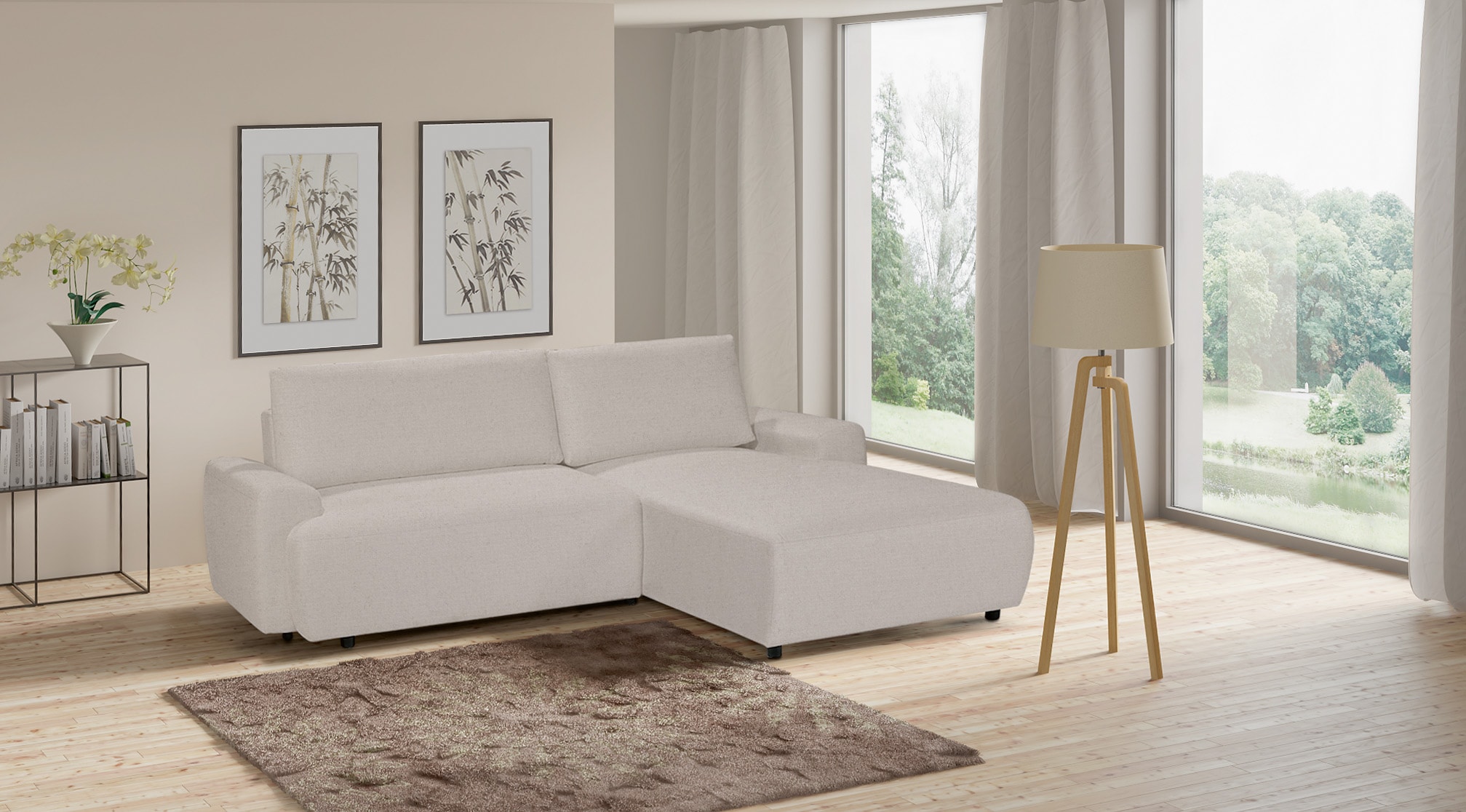 exxpo - sofa fashion Ecksofa "Gato, Designsofa mit hohem Sitzkomfort, L-For günstig online kaufen