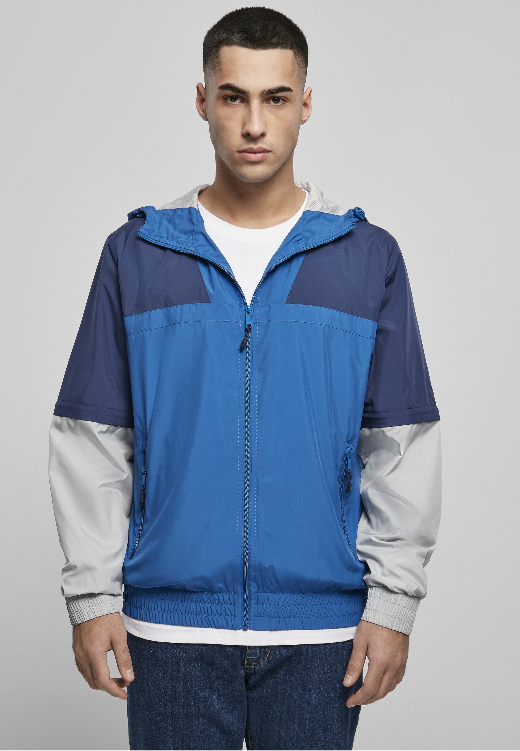 URBAN CLASSICS Allwetterjacke »Urban Classics Herren Zip Away Track Jacket« 1 Stk. tlg. mit Kapuze