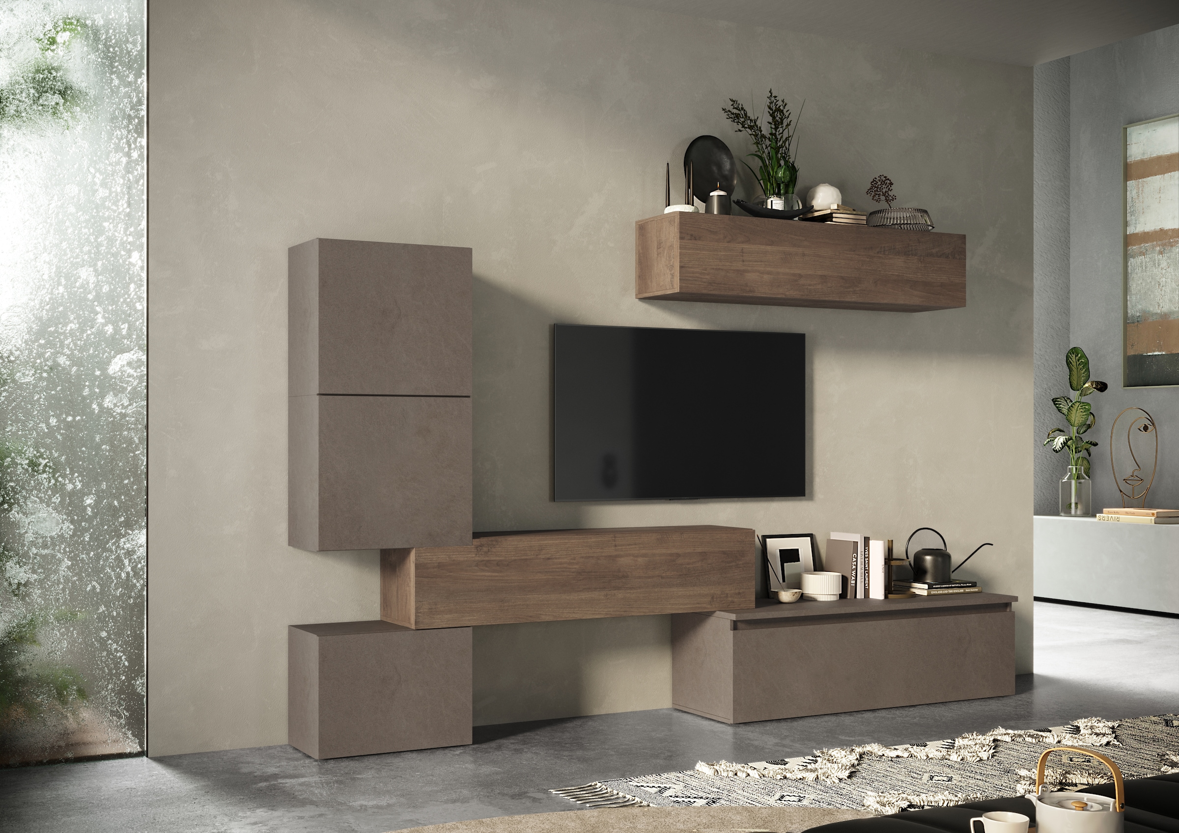 INOSIGN Wohnwand "Infinity, 6tlg. Breite 290 cm, Höhe variabel, Schrankwand günstig online kaufen