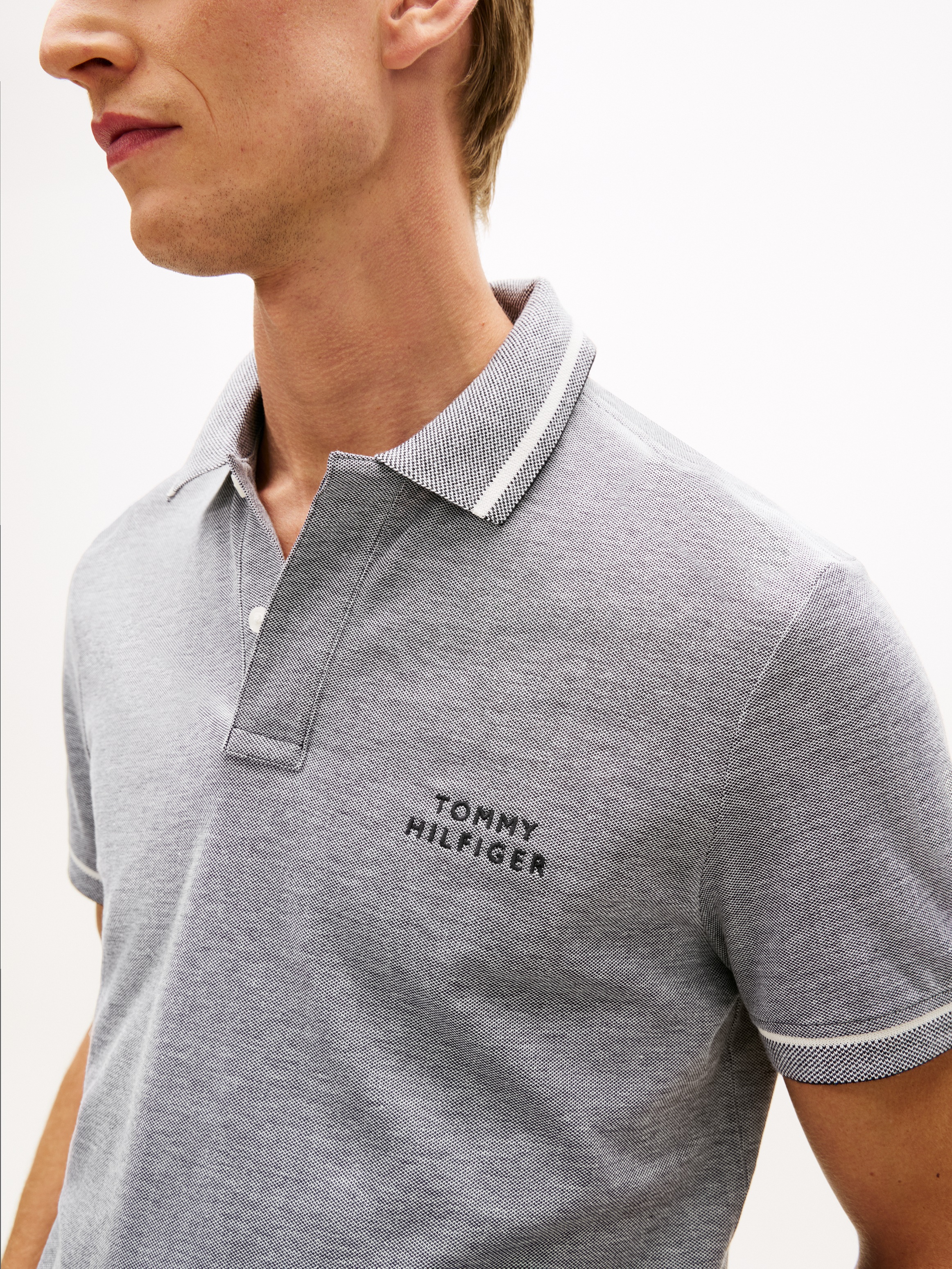 Tommy Hilfiger Poloshirt "OXFORD TWO TONE REGULAR PLACKET" Regular fit mit günstig online kaufen