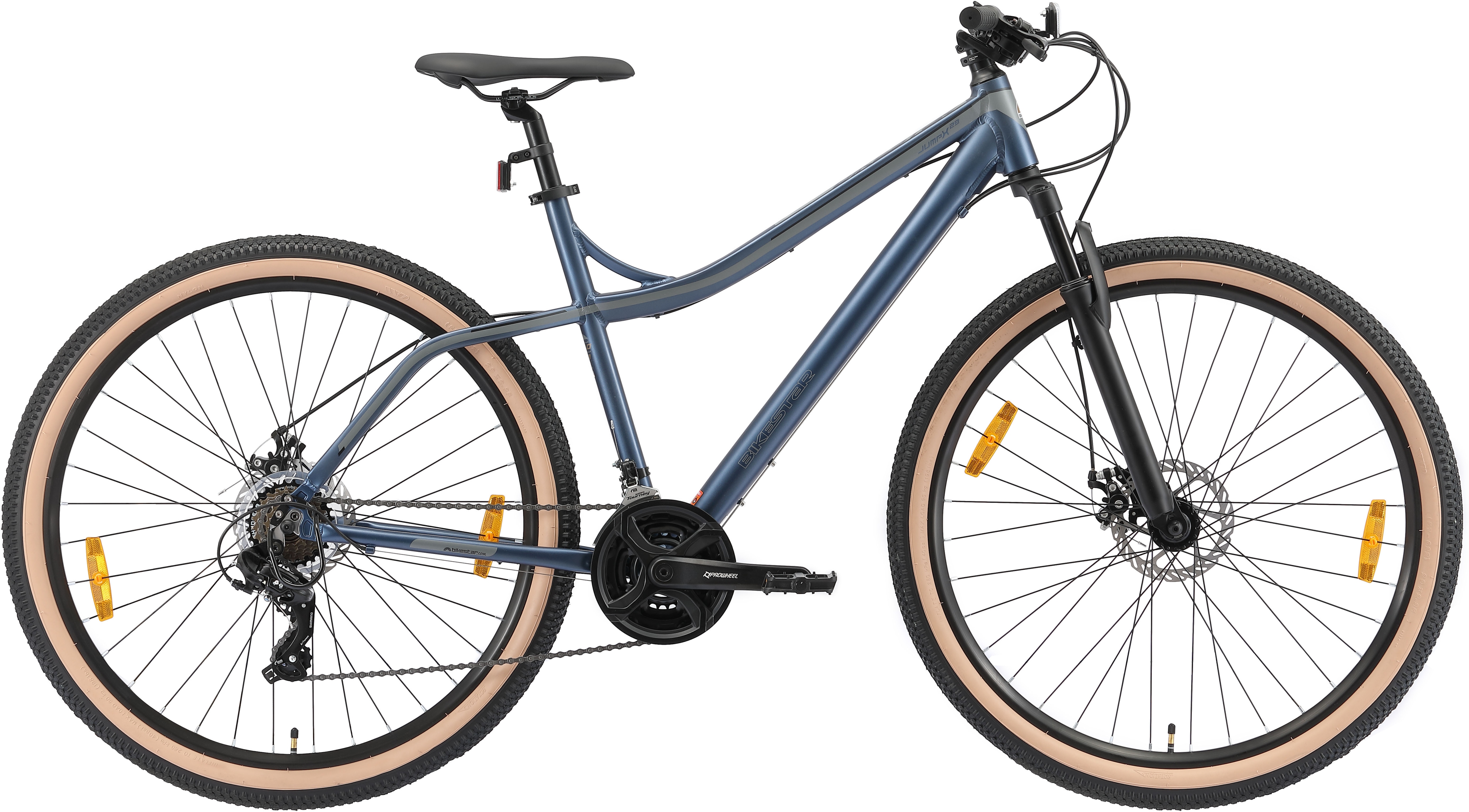 Bikestar Mountainbike 21 Gang Shimano RD-TY300 Schaltwerk Kettenschaltung für Damen und Herren, Kettenschaltung
