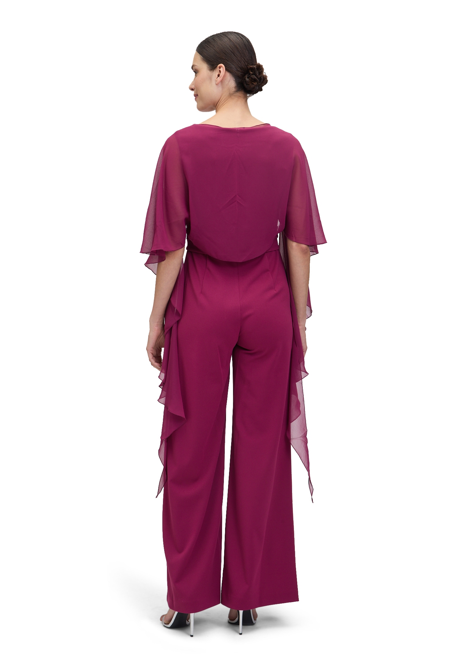 Vera Mont Multifunktionstuch »Vera Mont Damen Chiffonstola mit Volant«, Nahtführung